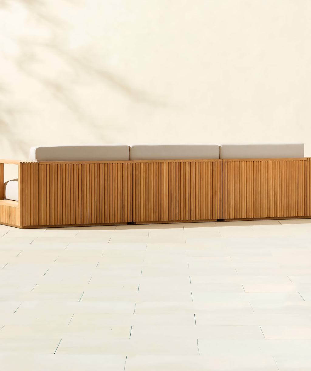 THE ONE × Topia — Teak Outdoor Sectional Collection