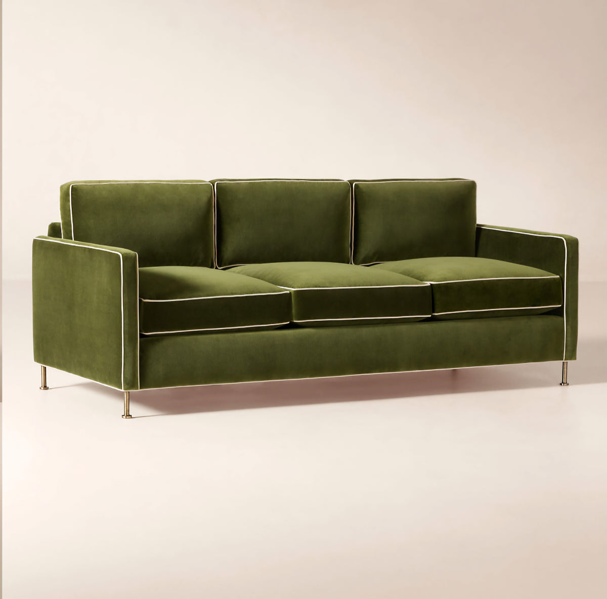 THE ONE × Brett — Jade Green Velvet Sofa
