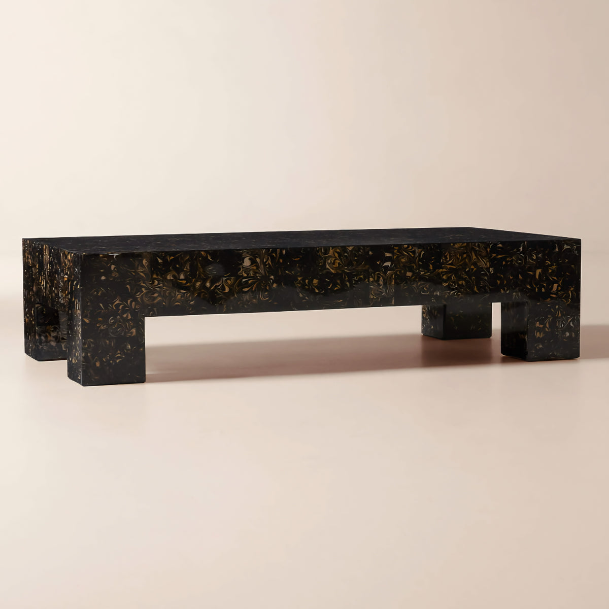 THE ONE × Scatola — Brown Burl Wood Coffee Table