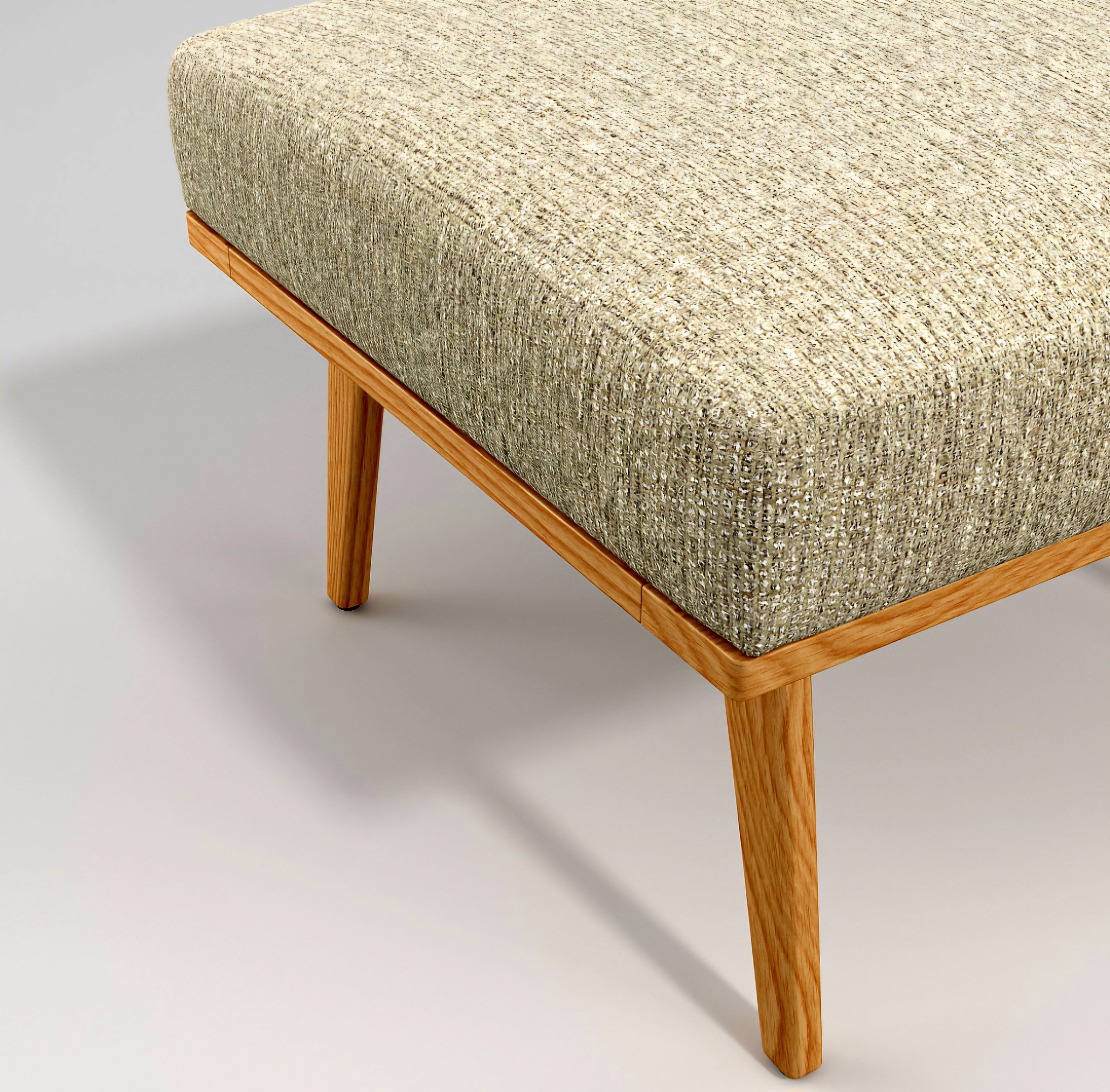 THE ONE × Cavett — Wood Ottoman