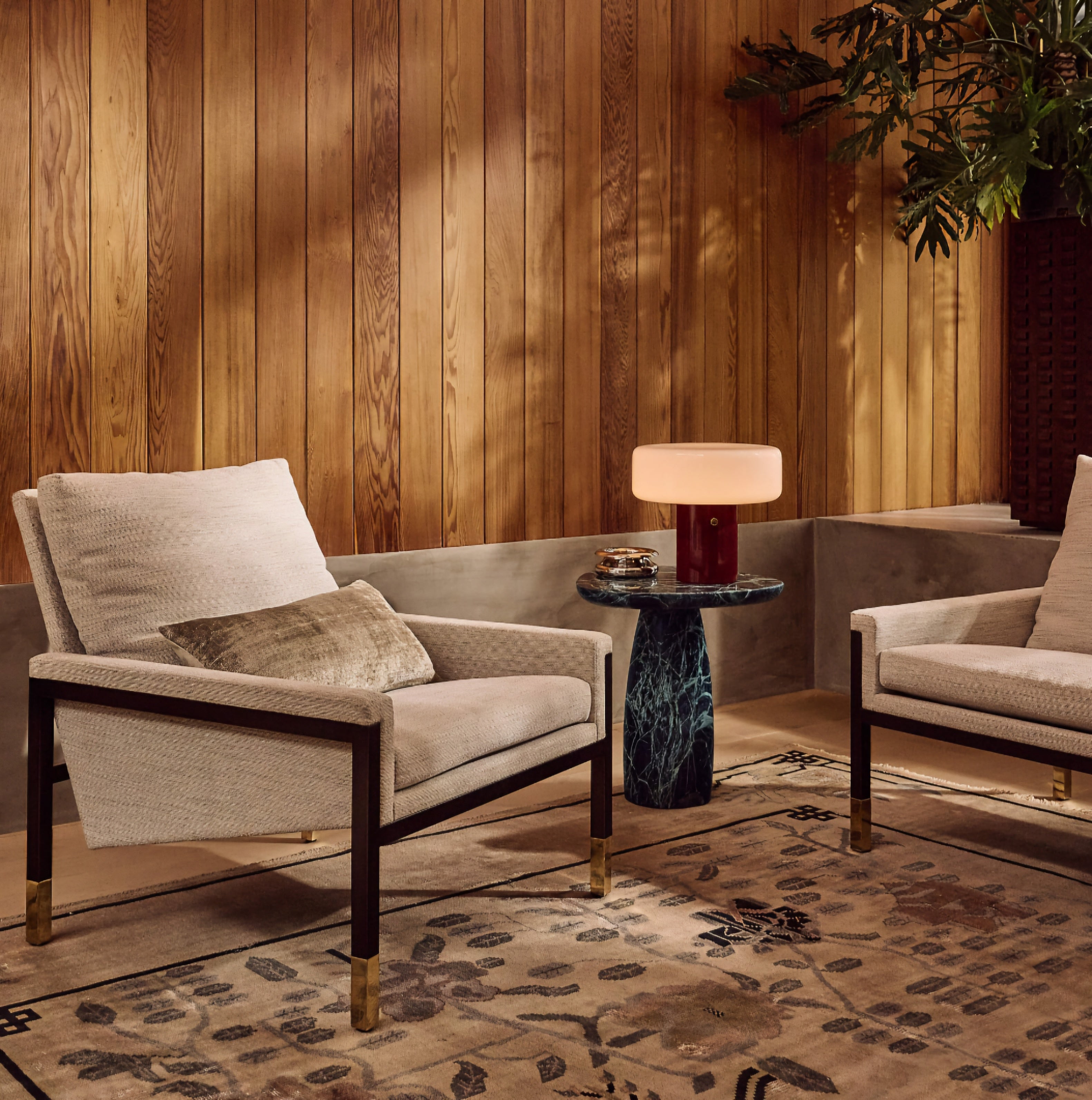 THE ONE × Fiora — Hand-Knotted Distressed Warm White New Zealand Wool Area Rug