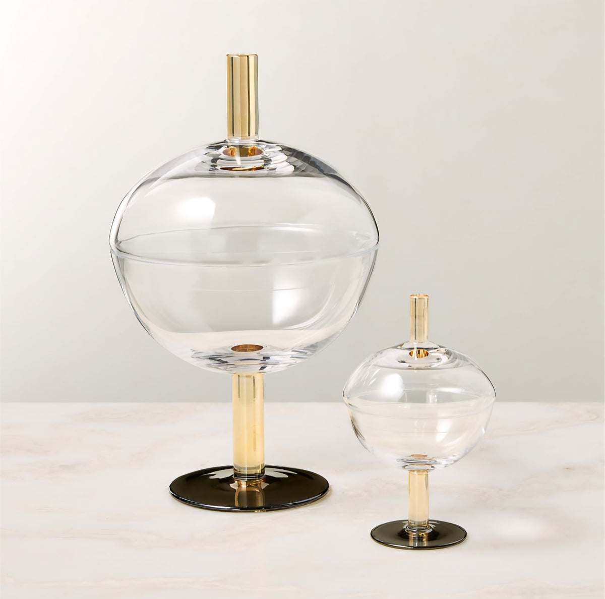 THE ONE × Gianna — Glass Dishes with Lids (Set of 2)