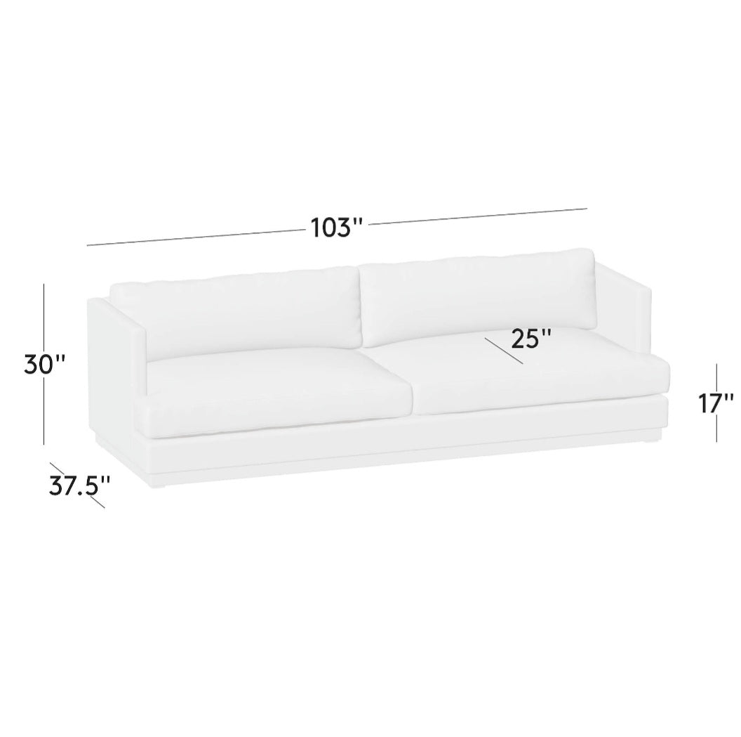 THE ONE × Seneca — Off-White Performance Fabric Sleeper Sofa