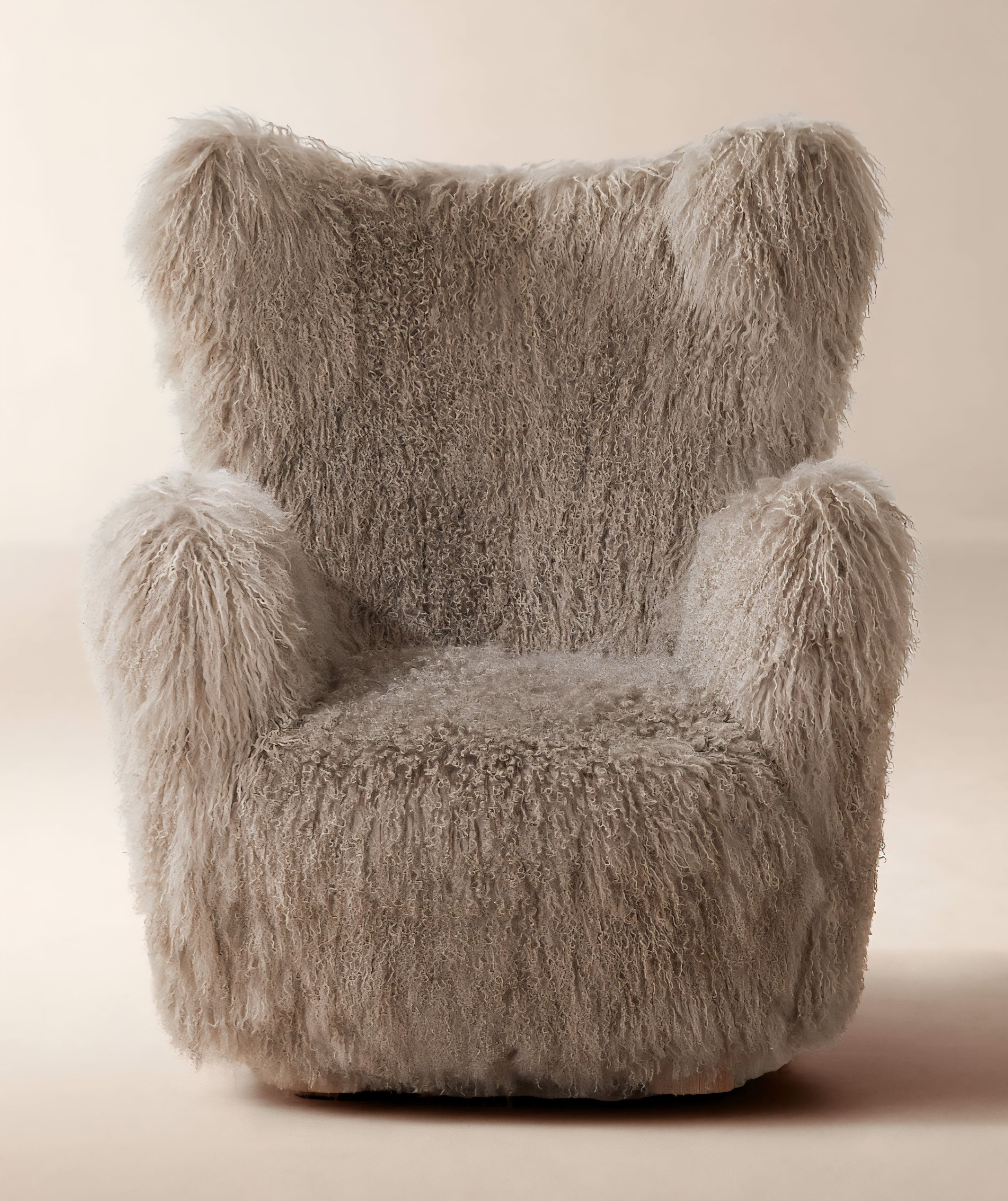 THE ONE × Mongolian Sheepskin Accent Chair