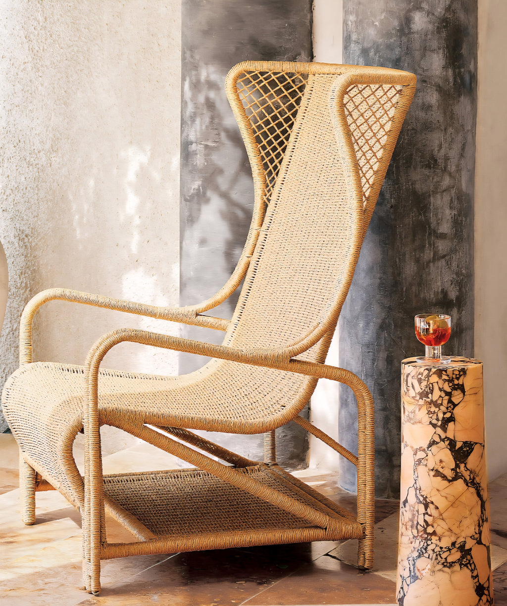 THE ONE × La Paloma — Purple Braccia Marble Side Table