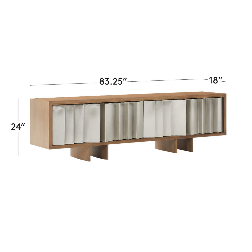 THE ONE × Kibo — Steel and Oak Media Console