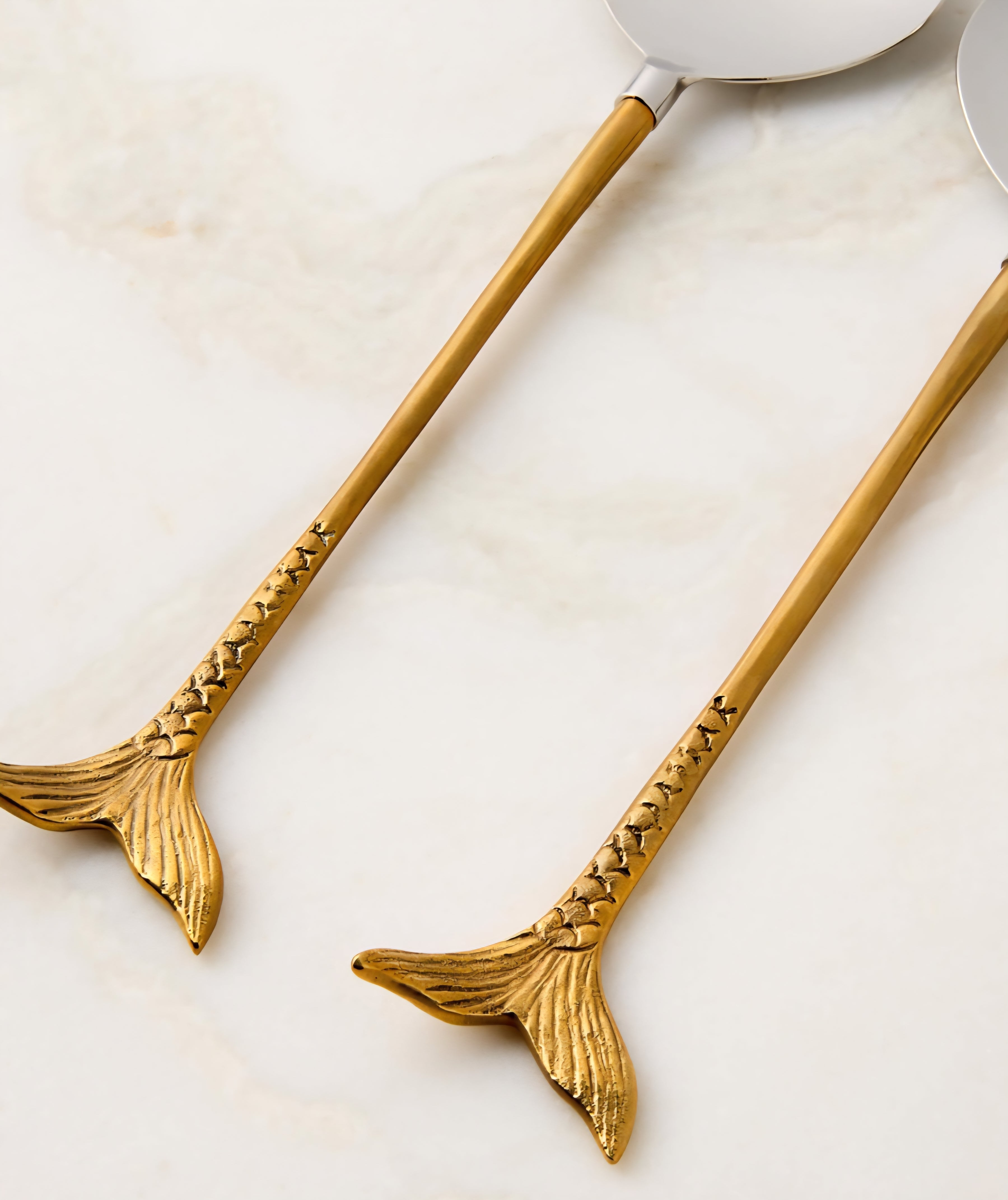 THE ONE × Lula — Stainless Steel and Brass Salad Servers