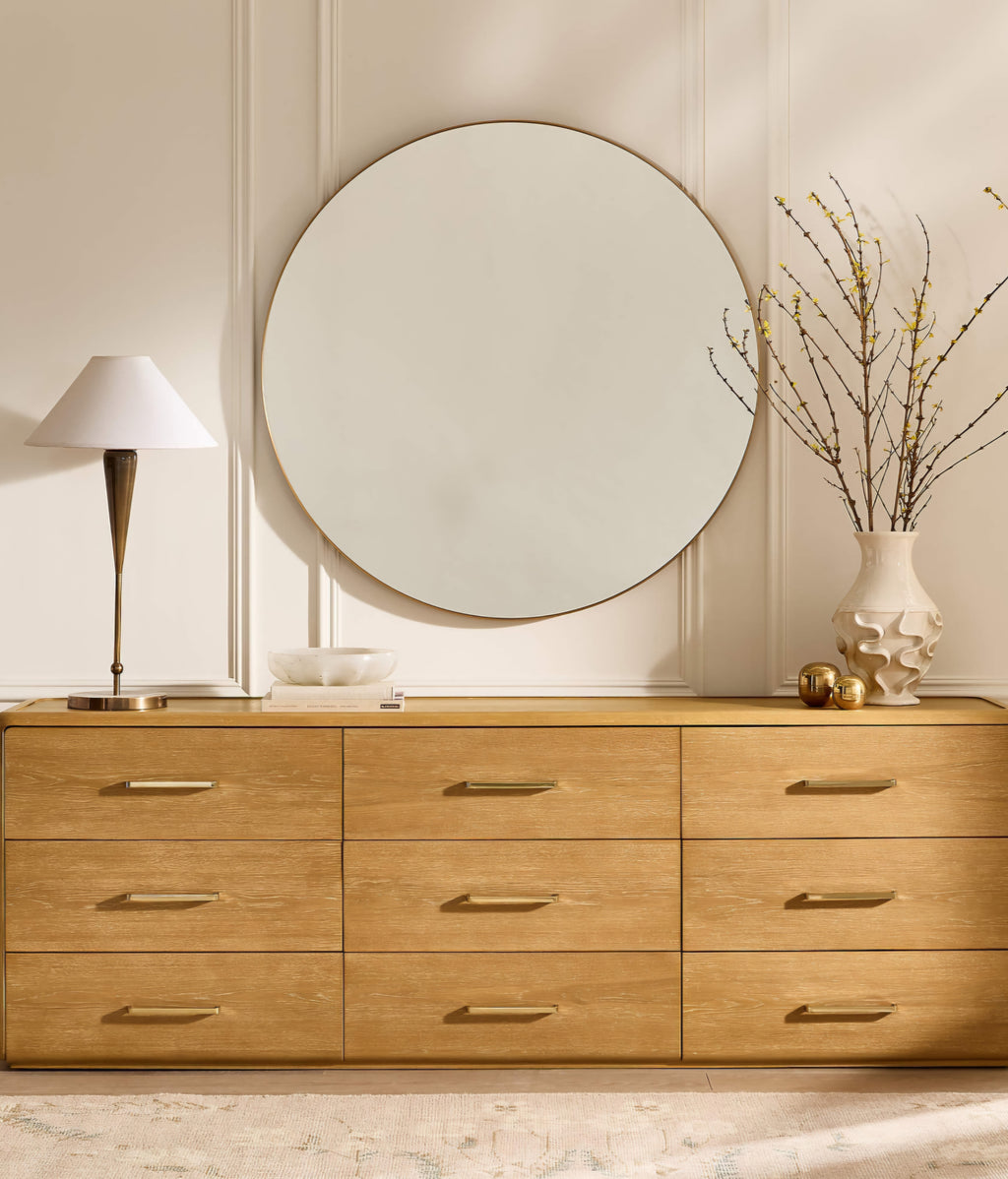 THE ONE × Tamlin — Aged Brass Tall Table Lamp