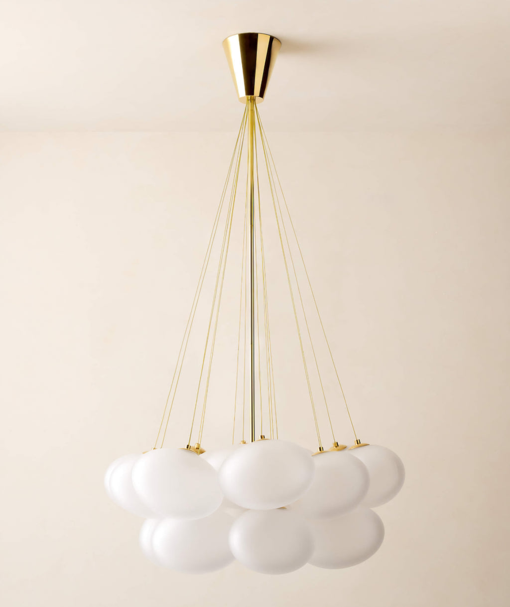 THE ONE × Corvina — Unlacquered Polished Brass Chandelier