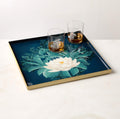 THE ONE × Lotus — Enamel Serving Tray (The White Lotus)