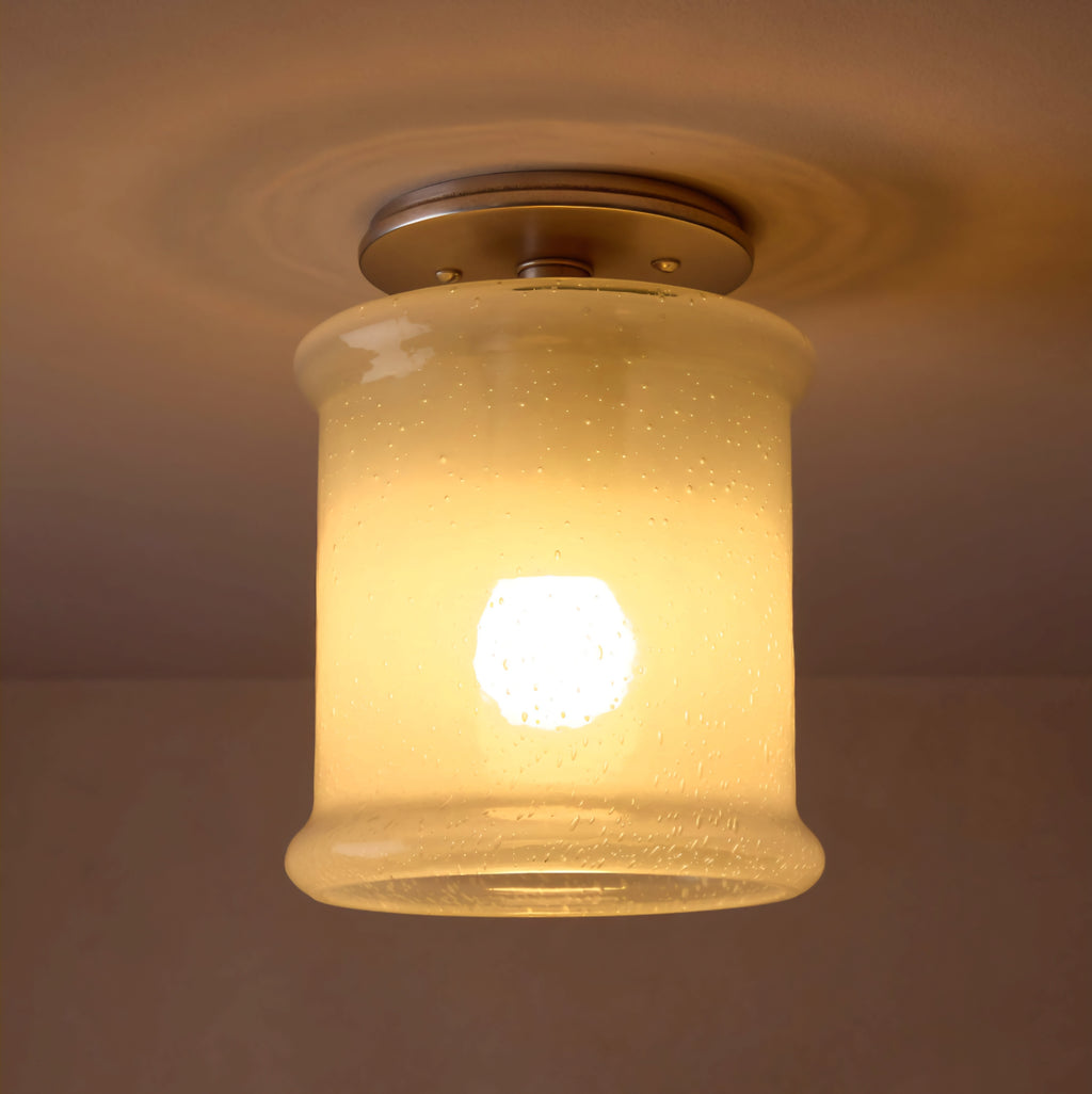 THE ONE × Abryn — Textured Glass Flush Mount Light