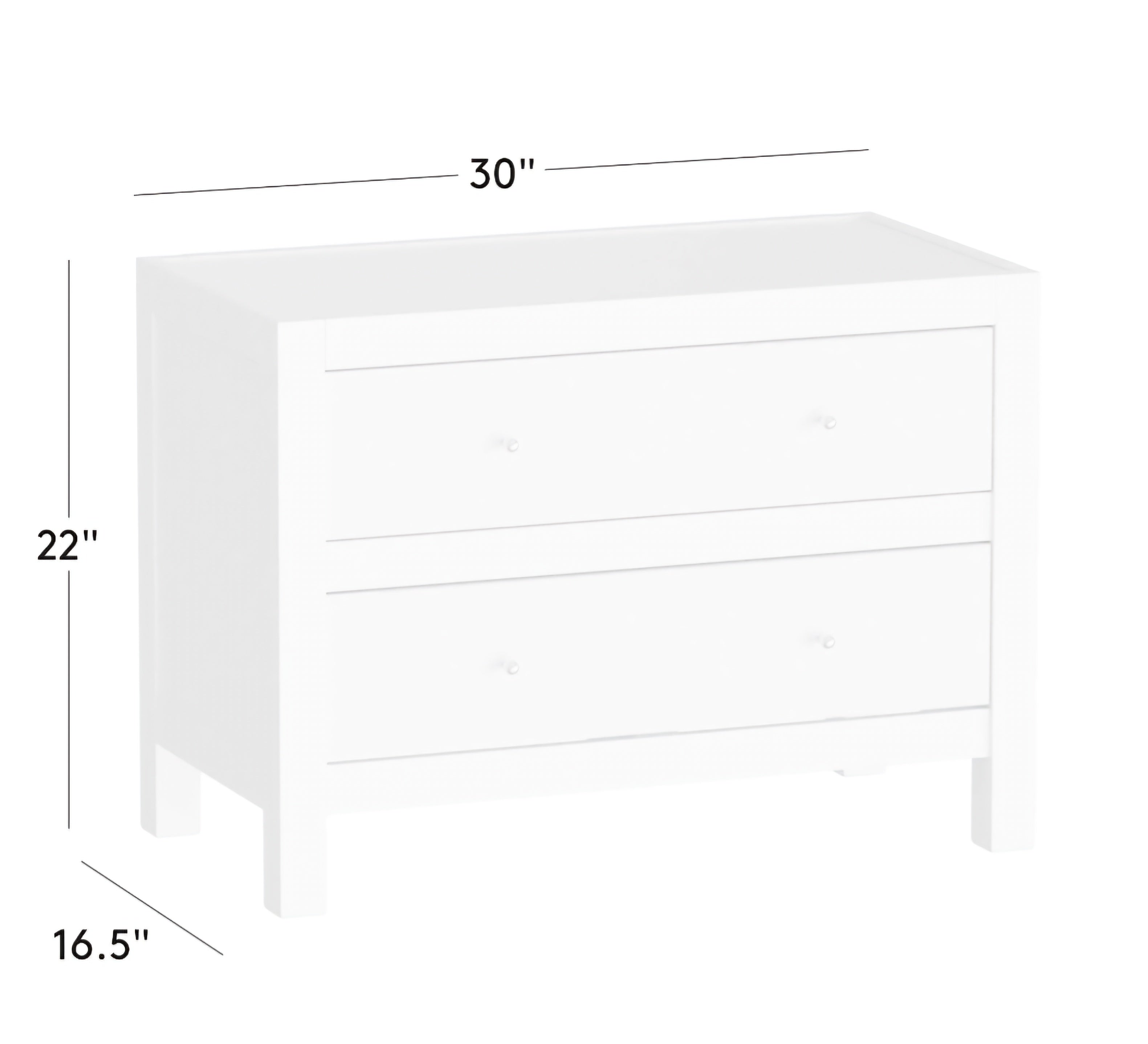 THE ONE × Layton — White Oak and Shagreen 2-Drawer Nightstand