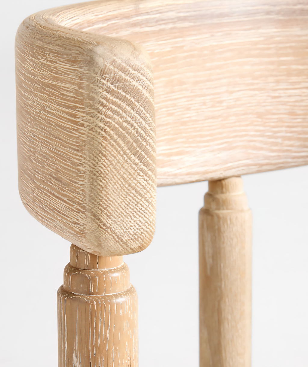 THE ONE × Virage — Curved Oak Dining Chair