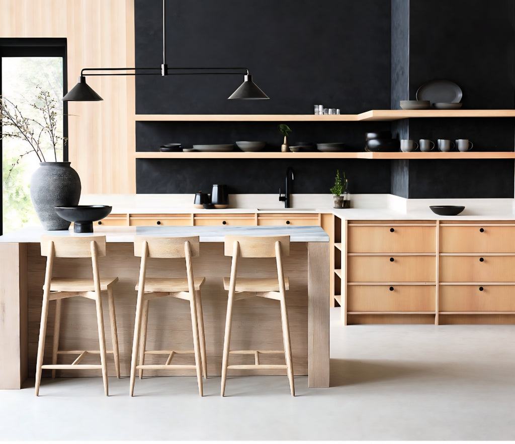 THE ONE × Terra — Marble Top Kitchen Island with Storage (78")