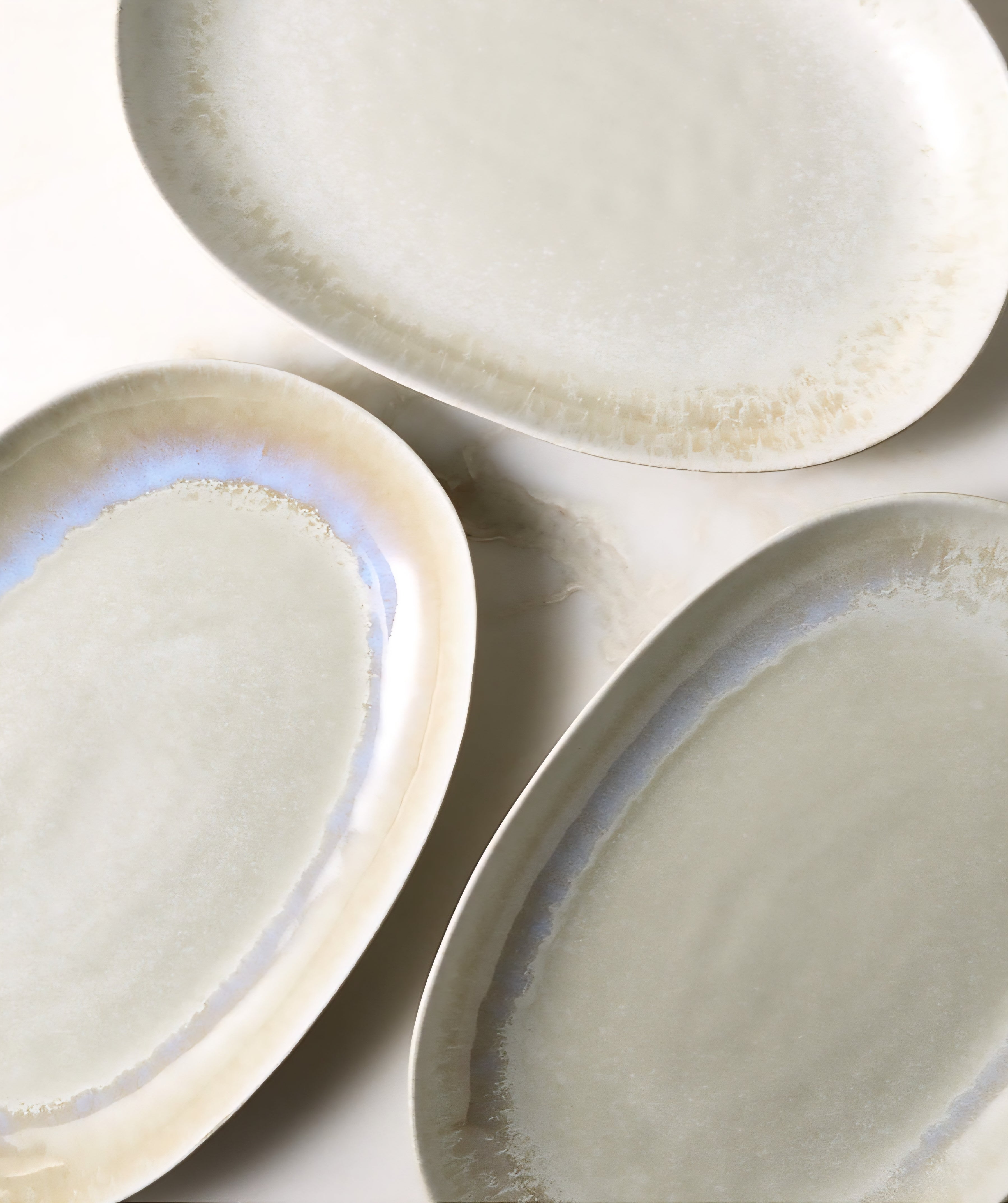 THE ONE × Drift — Oval Black Serving Platter with Reactive Glaze