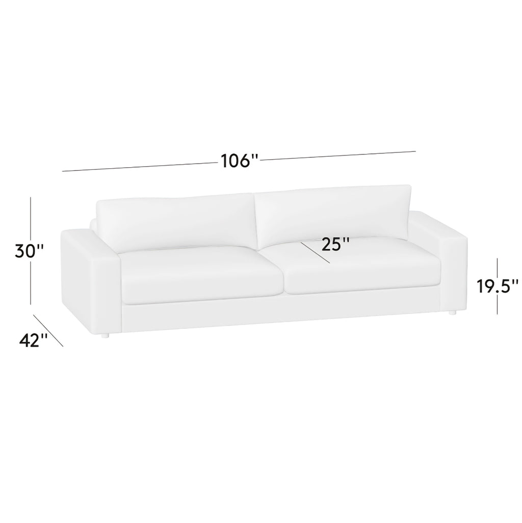 THE ONE × Berkeley — Jade Performance Velvet 106" Sofa