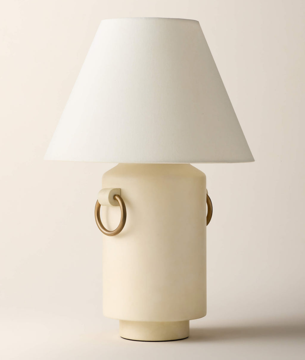 THE ONE × Georgie — Vellum Table Lamp With Brass Rings