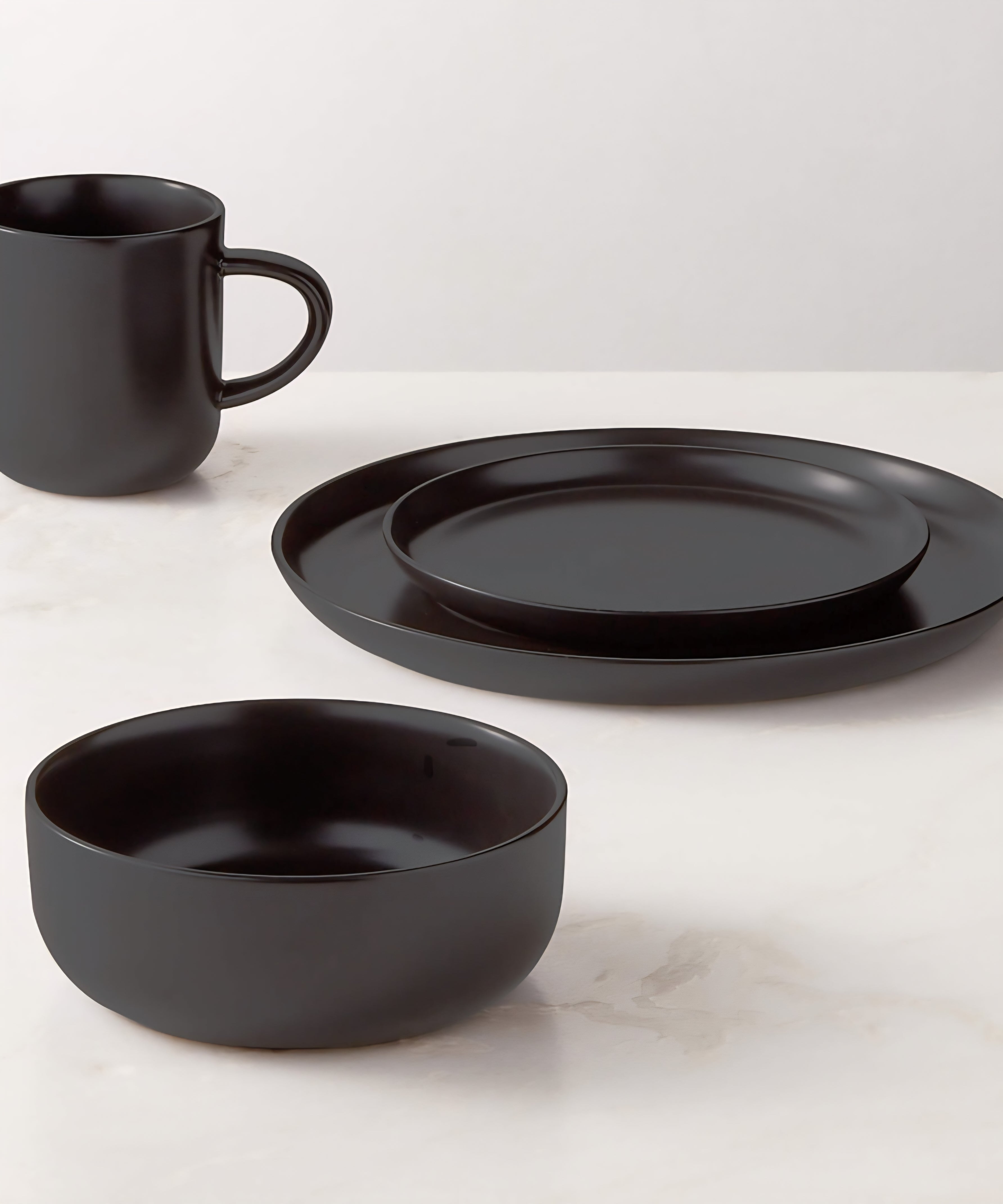 THE ONE × Mori — 4-Piece Matte Dinnerware Set