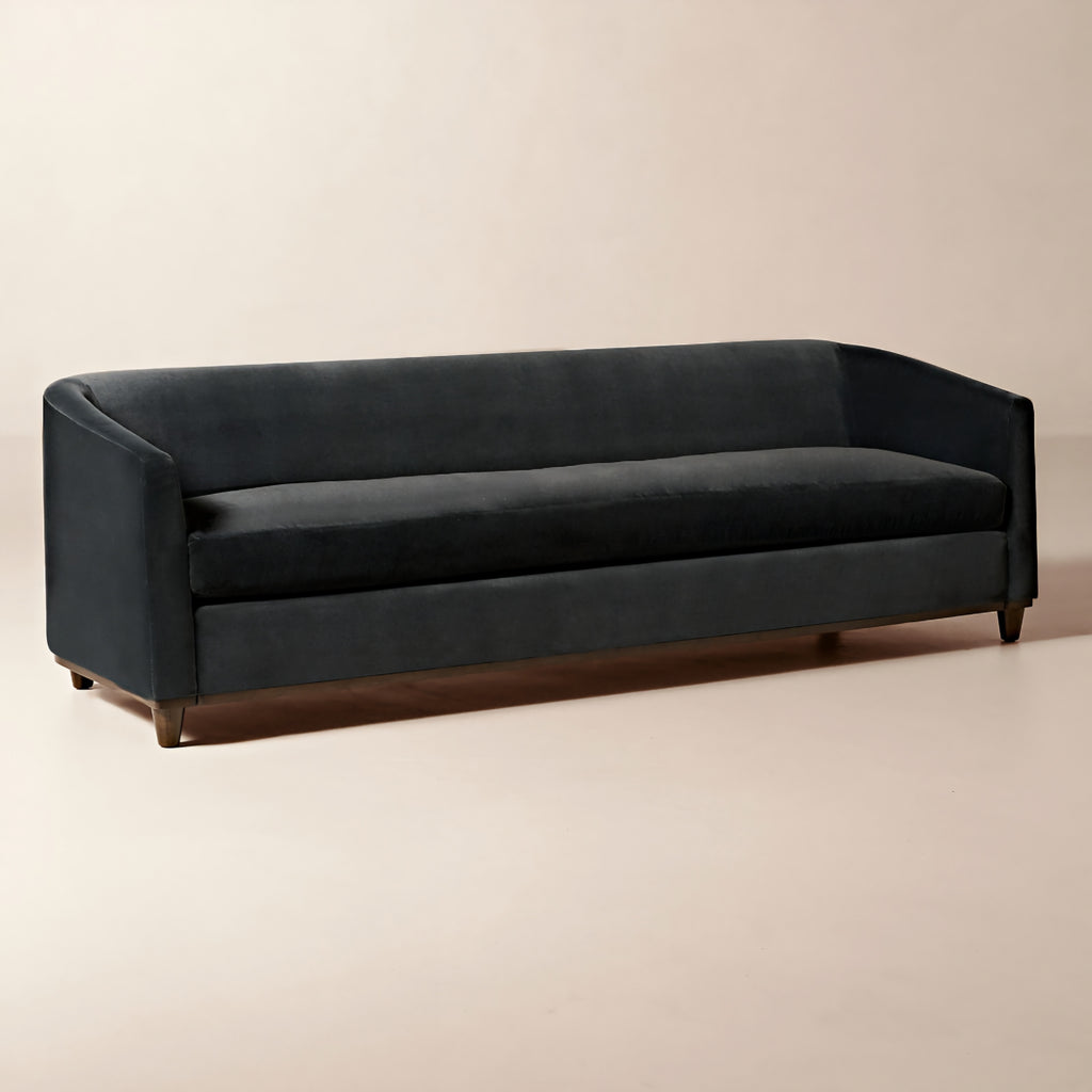 THE ONE × Galerie — Dark Blue Velvet Sofa