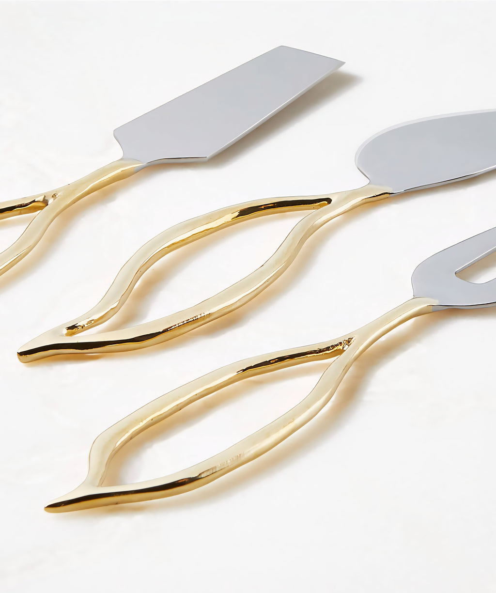 THE ONE × Valleta — Gold Cheese Knives Set of 3