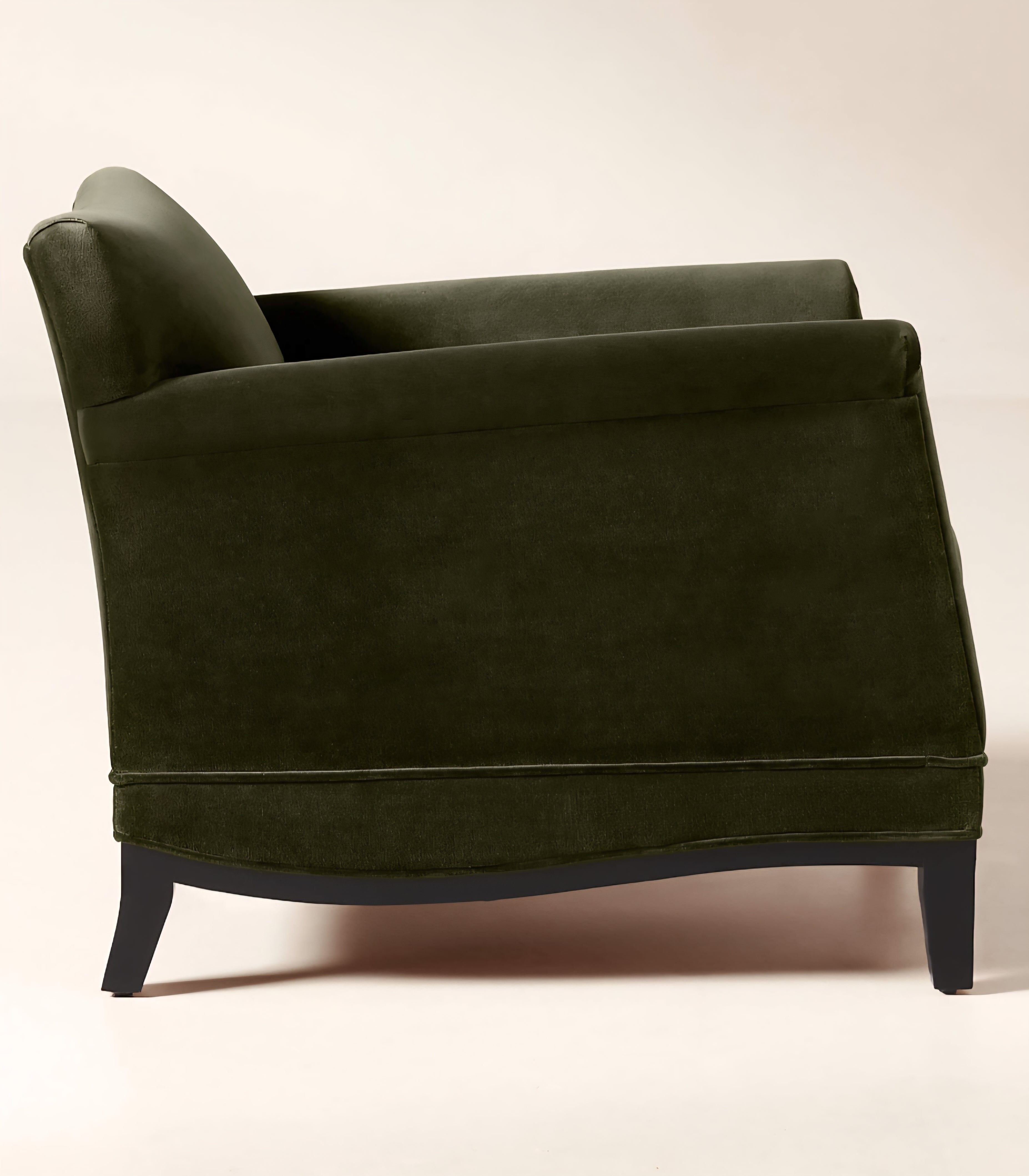 THE ONE × Olson — Cognac Brown Velvet Accent Chair