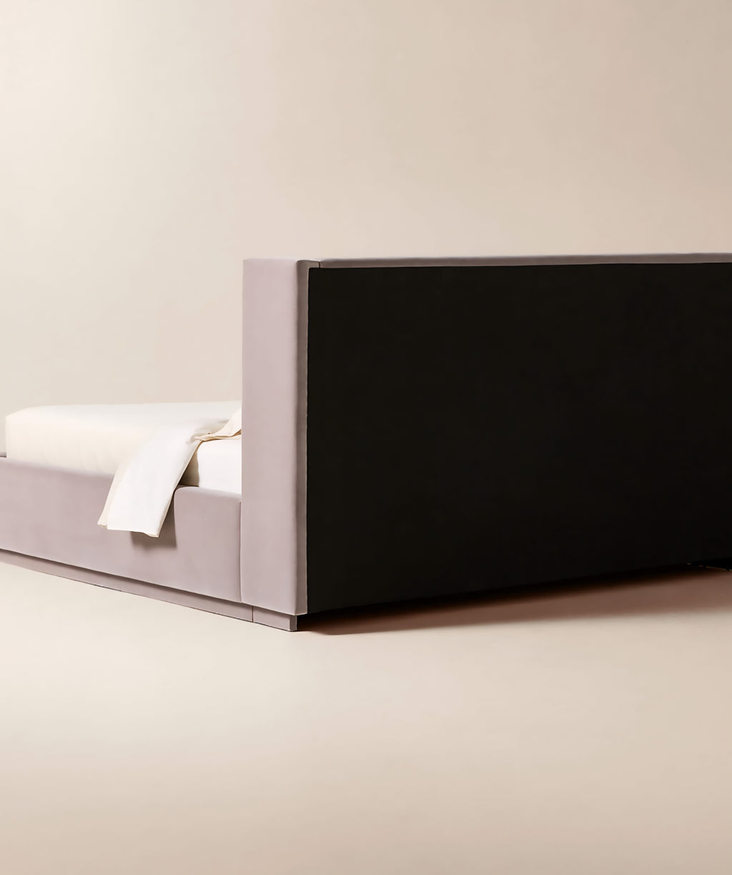 THE ONE × Russell — Velvet Upholstered Queen Storage Bed