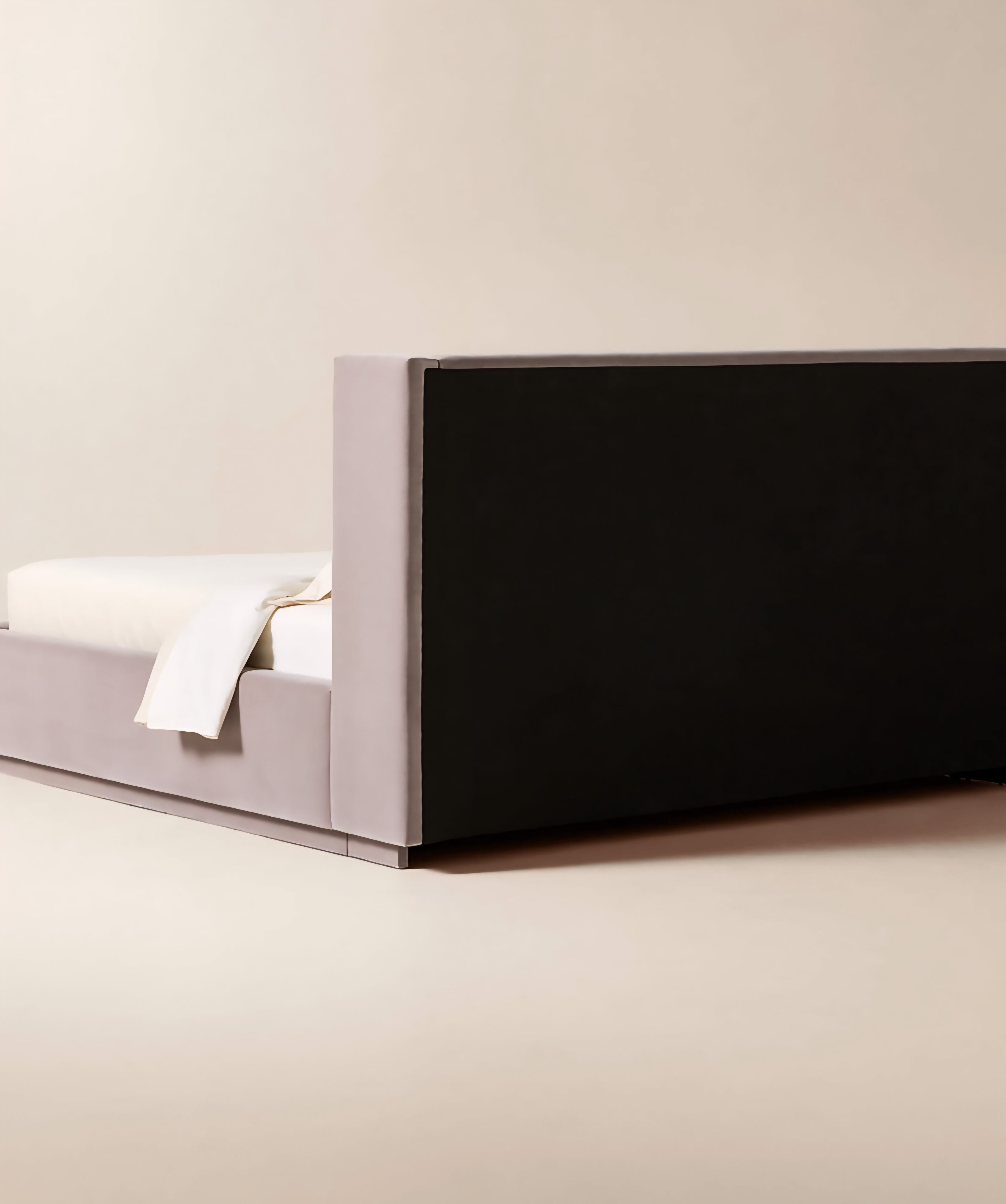 THE ONE × Russell — Velvet Upholstered Queen Storage Bed