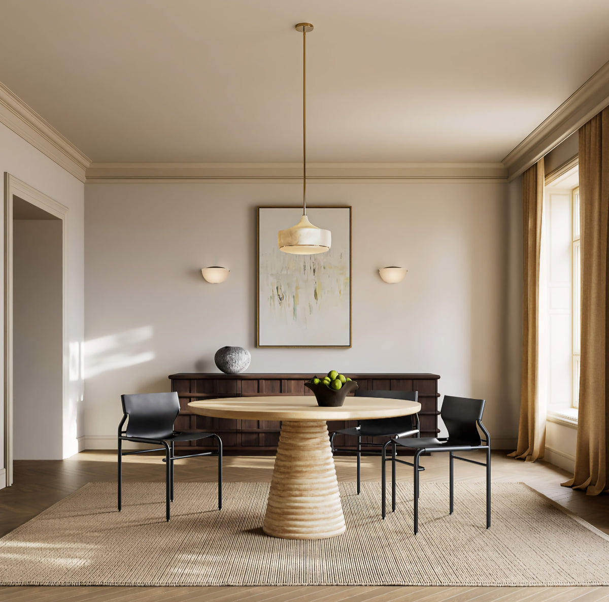 THE ONE × Groove — Alabaster Pendant Light