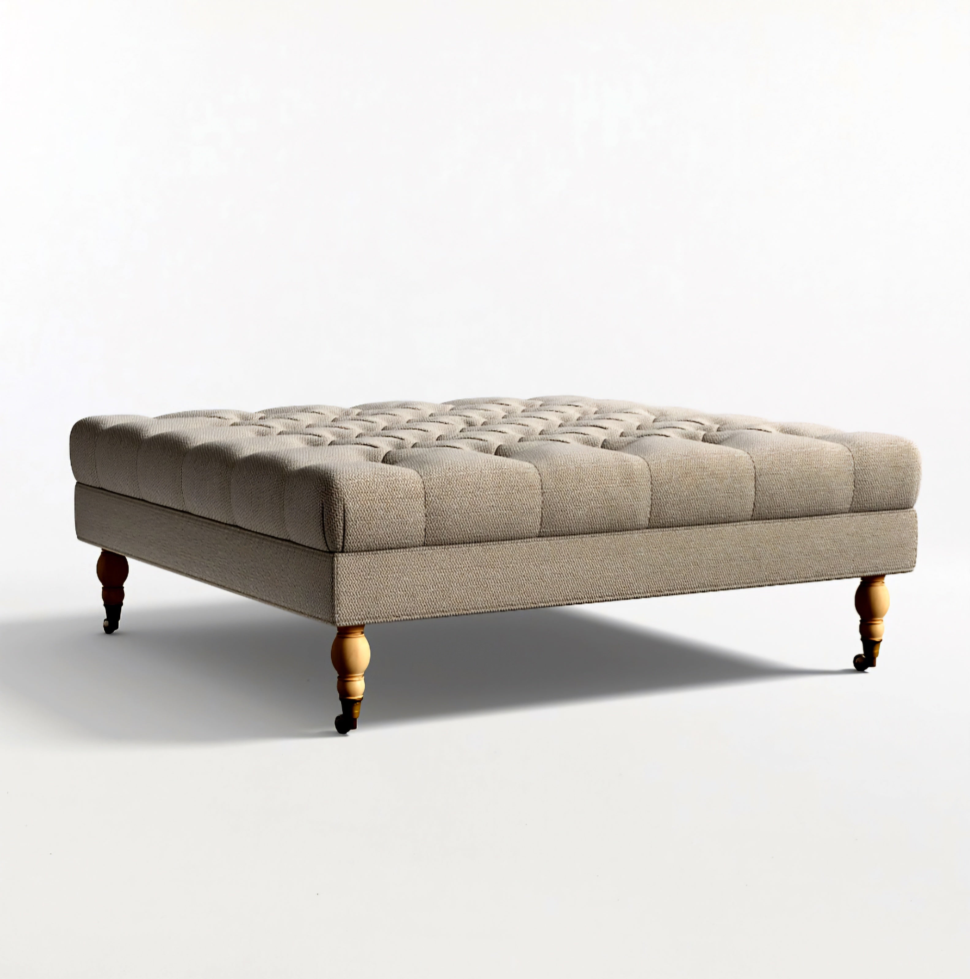 THE ONE × Langley — 45" Square Cocktail Ottoman