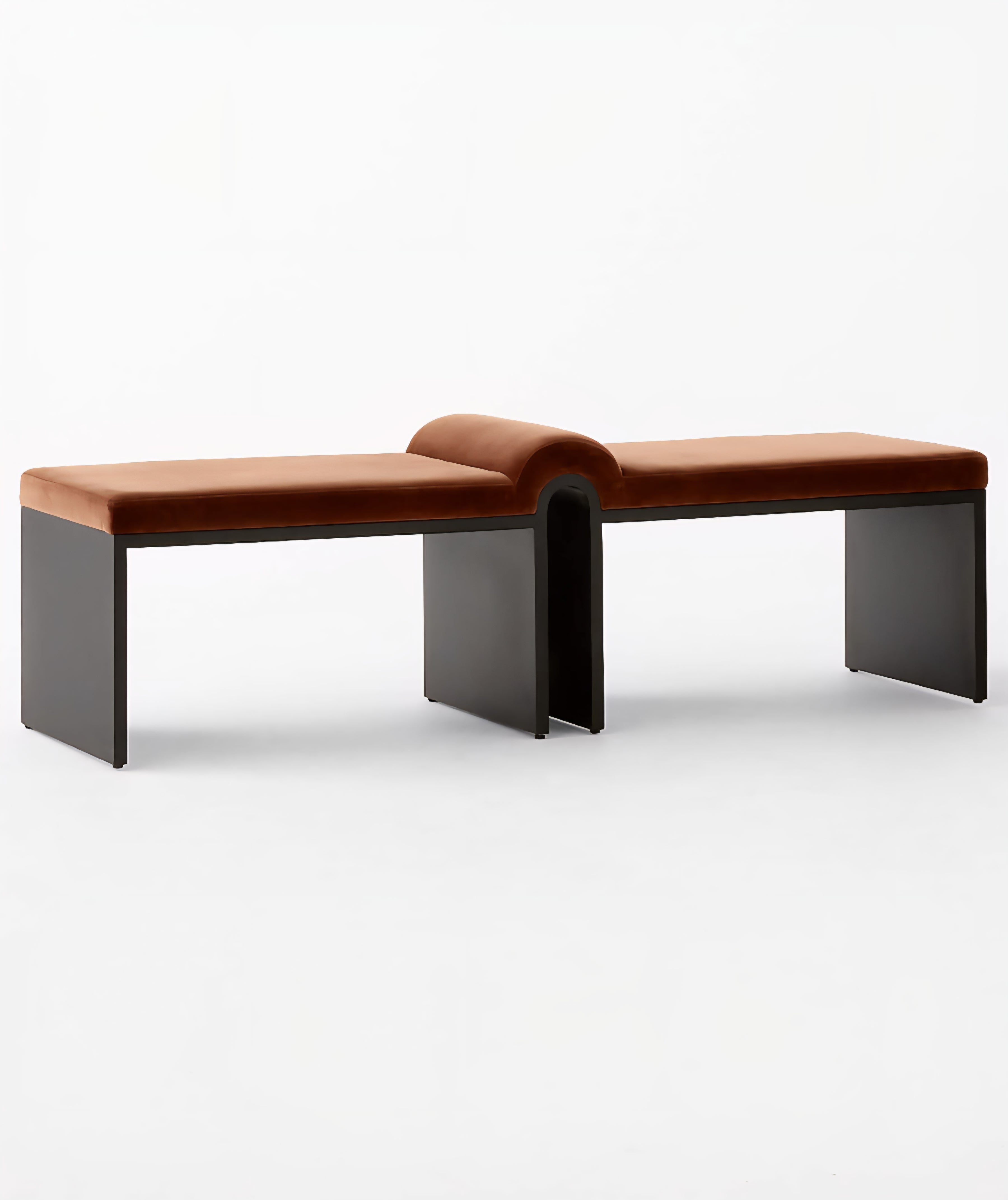 THE ONE × Arc — Faux Mohair/Velvet Bench