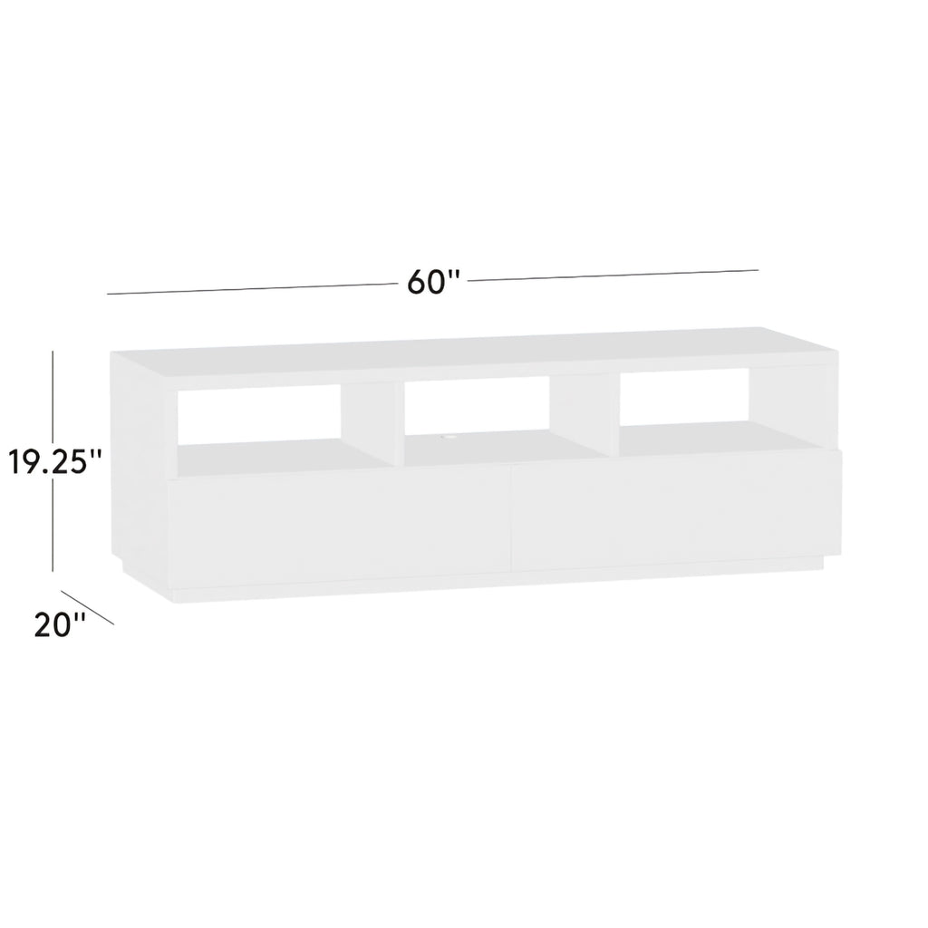 THE ONE × Chill — White High‑Gloss Media Console