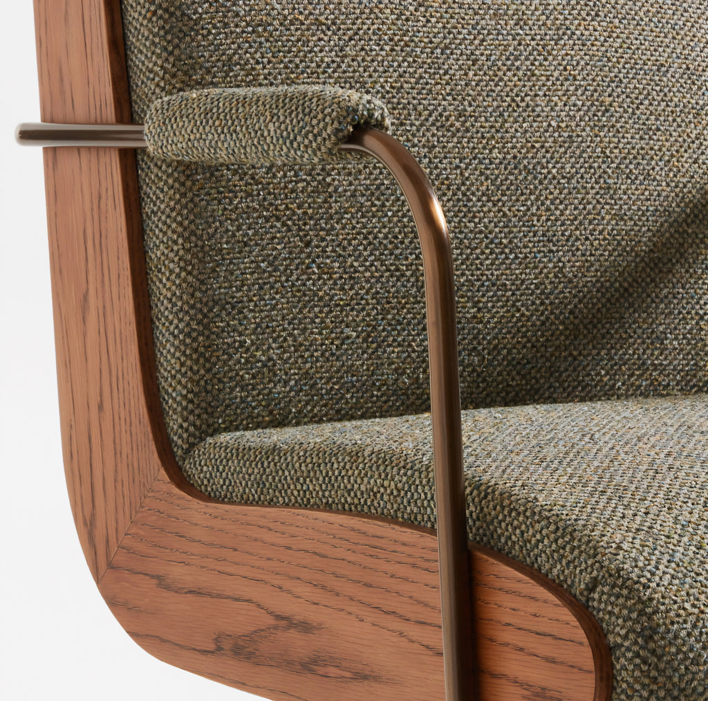 THE ONE × Ellison — Green Woven High-Back Office Chair