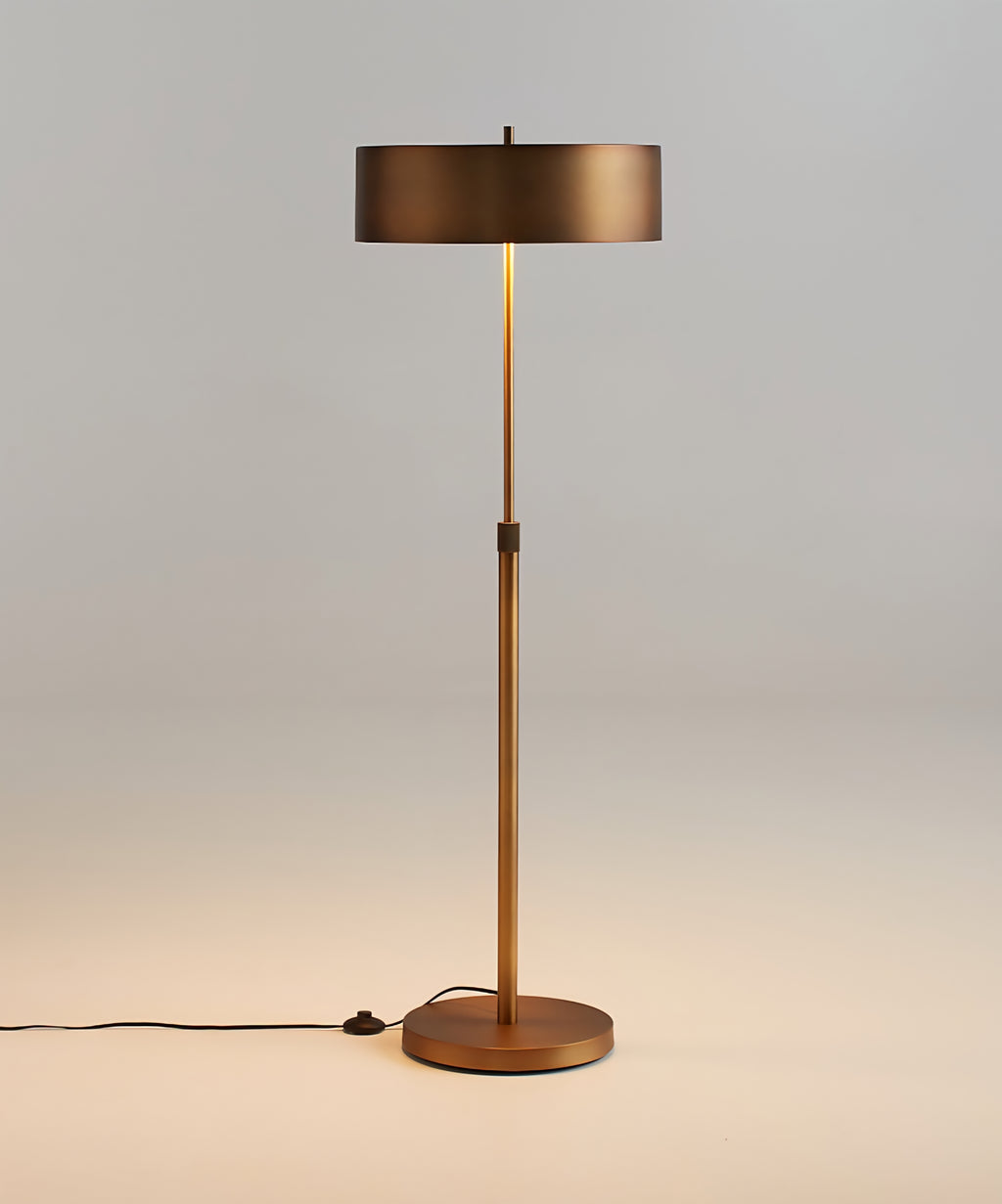 THE ONE × Zain — Brushed Brass Adjustable Floor Lamp (65")