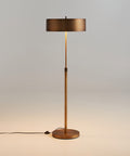 THE ONE × Zain — Brushed Brass Adjustable Floor Lamp (65")