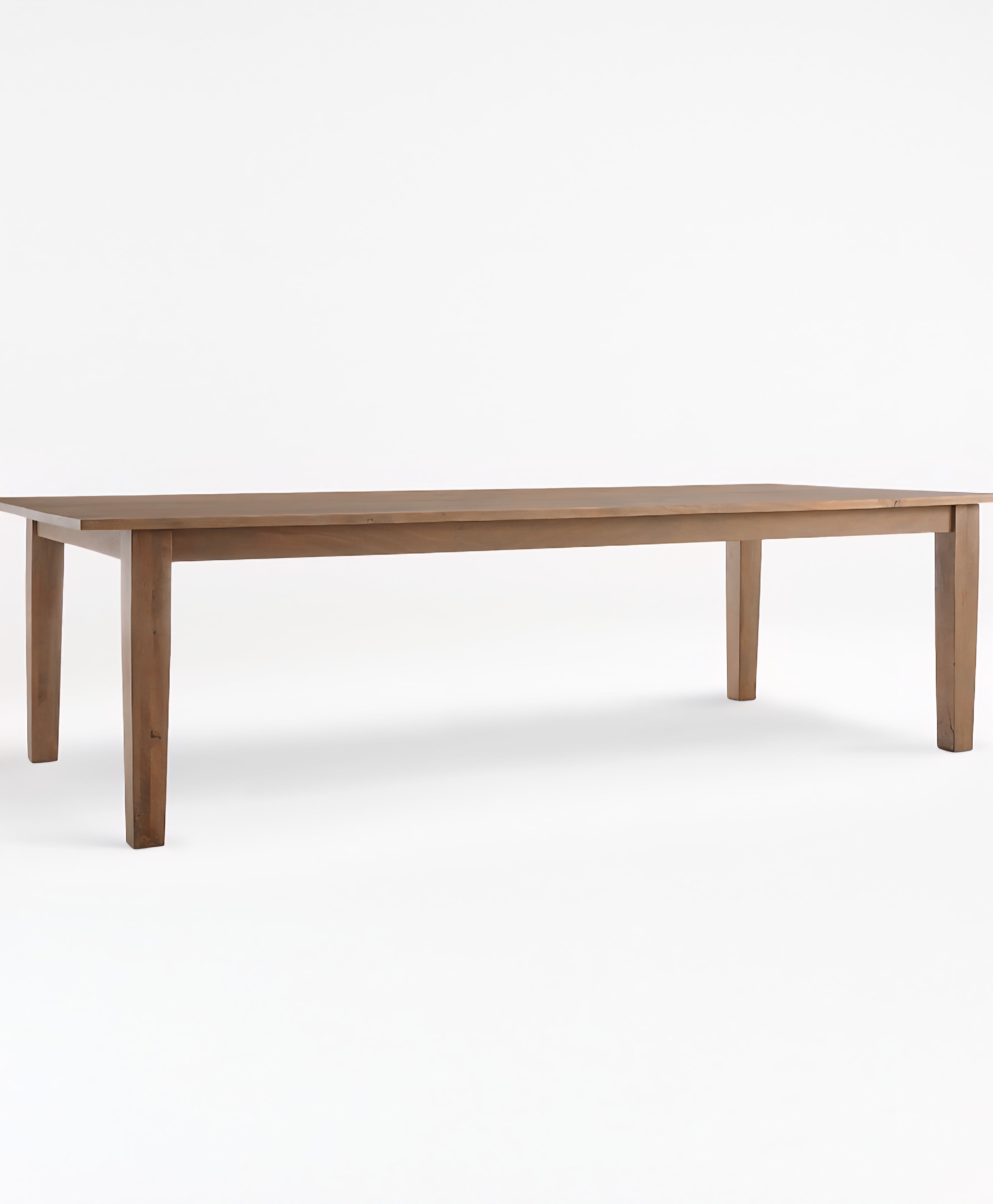 THE ONE × Basque — Weathered Light Brown Solid Wood Dining Table