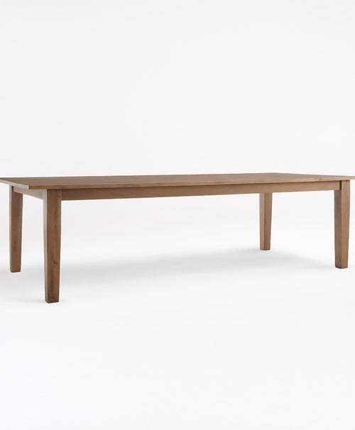 THE ONE × Basque — Weathered Light Brown Solid Wood Dining Table