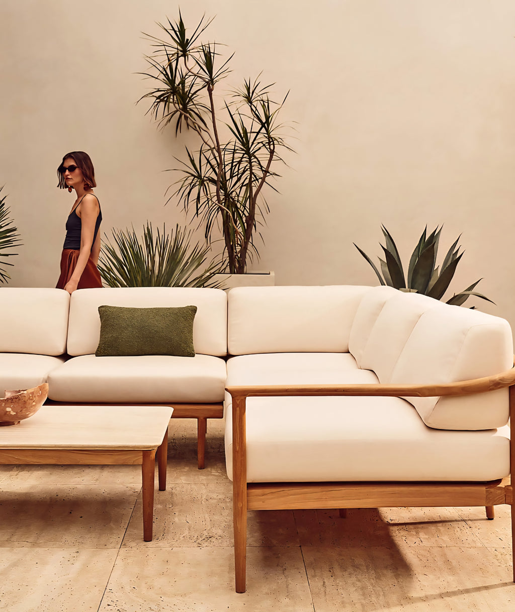 THE ONE × Tide —Outdoor Sectional Collection with Ivory Sunbrella® Cushions