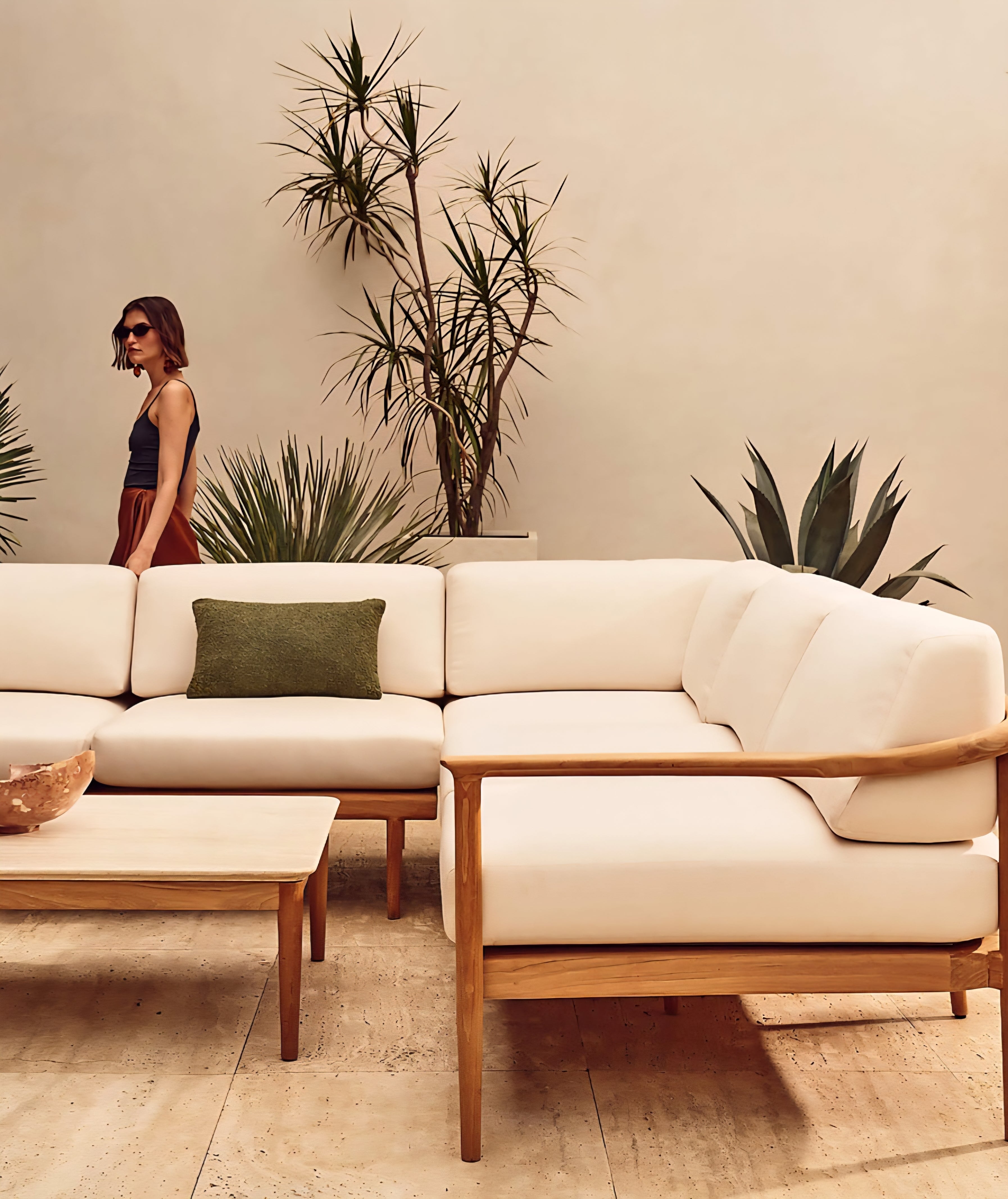 THE ONE × Tide —Outdoor Sectional Collection with Ivory Sunbrella® Cushions