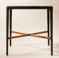 THE ONE × Kingsley — White Marble and Cast Metal Side Table