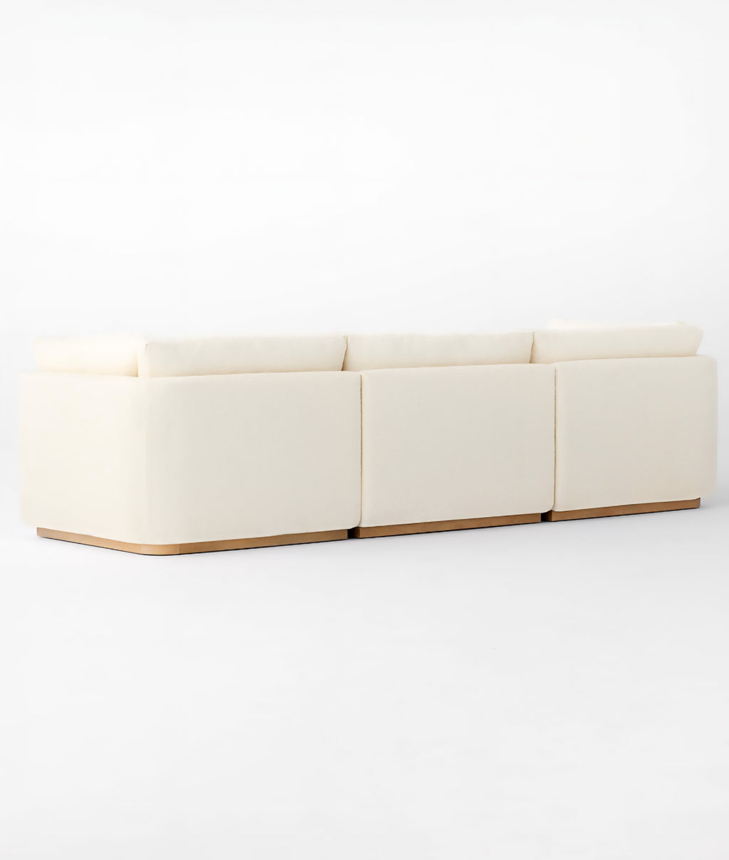 THE ONE × Stormo — Ivory Boucle Sectional Sofa