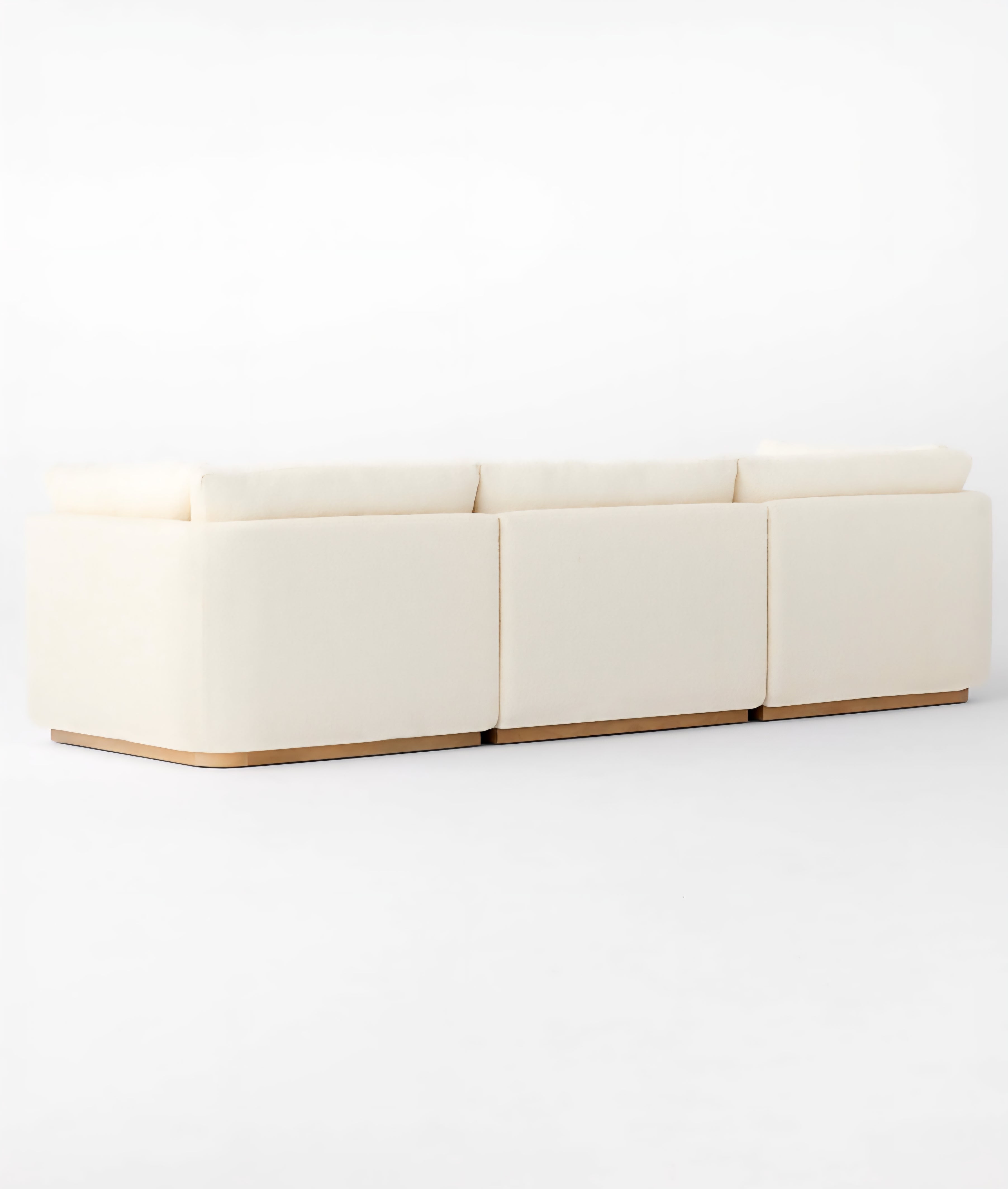 THE ONE × Stormo — Ivory Boucle Sectional Sofa