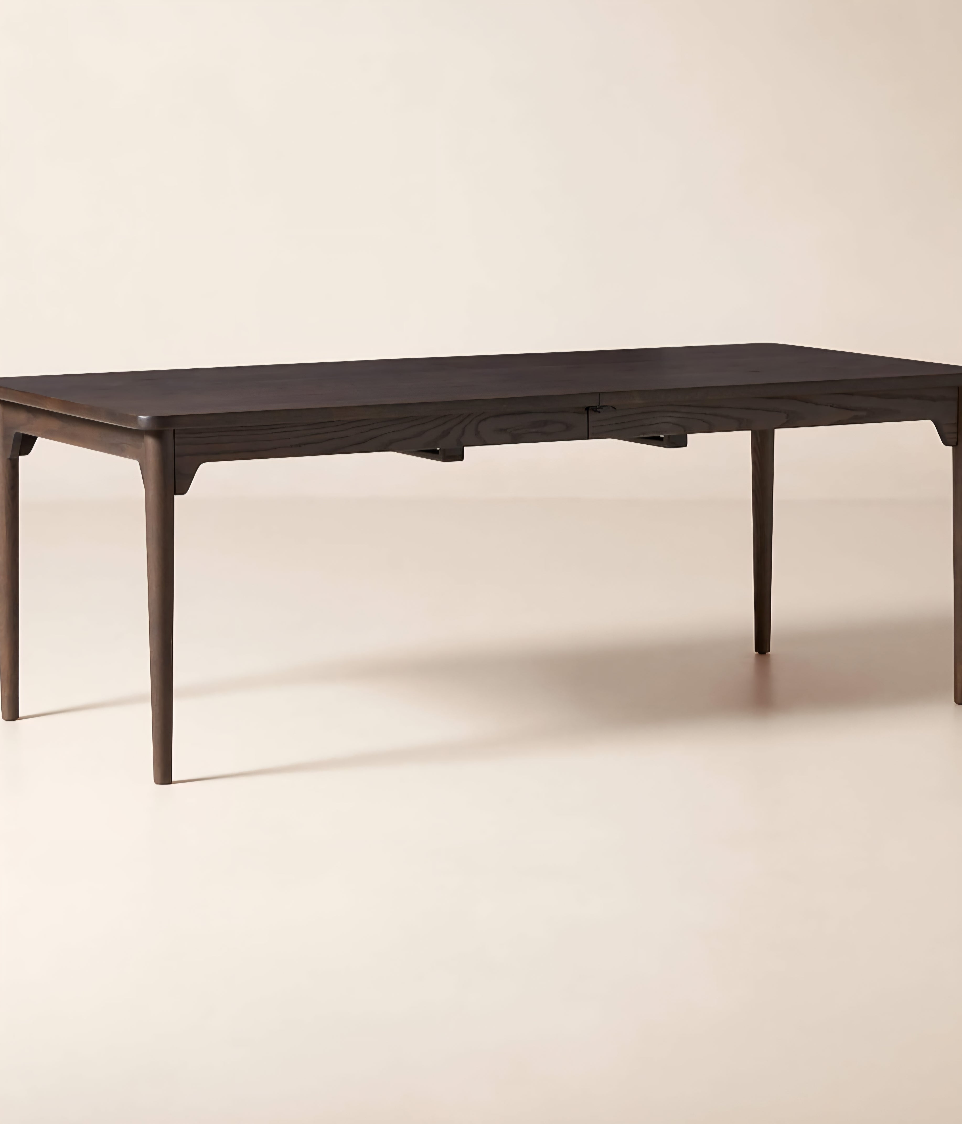 THE ONE × Otis — Rectangular Dark Oak Extendable Dining Table