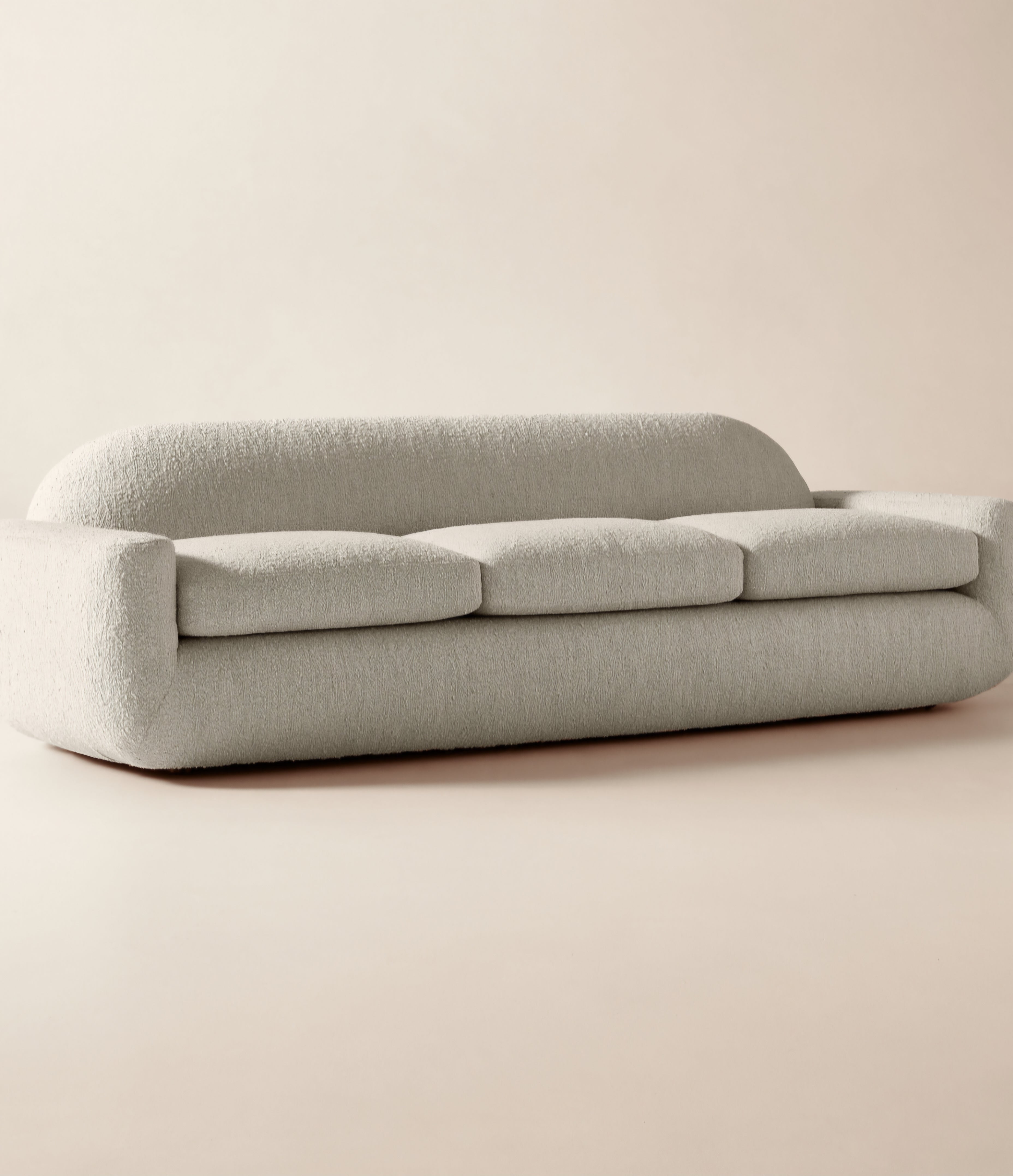 THE ONE × Aldine — Ivory Boucle Textured Sofa
