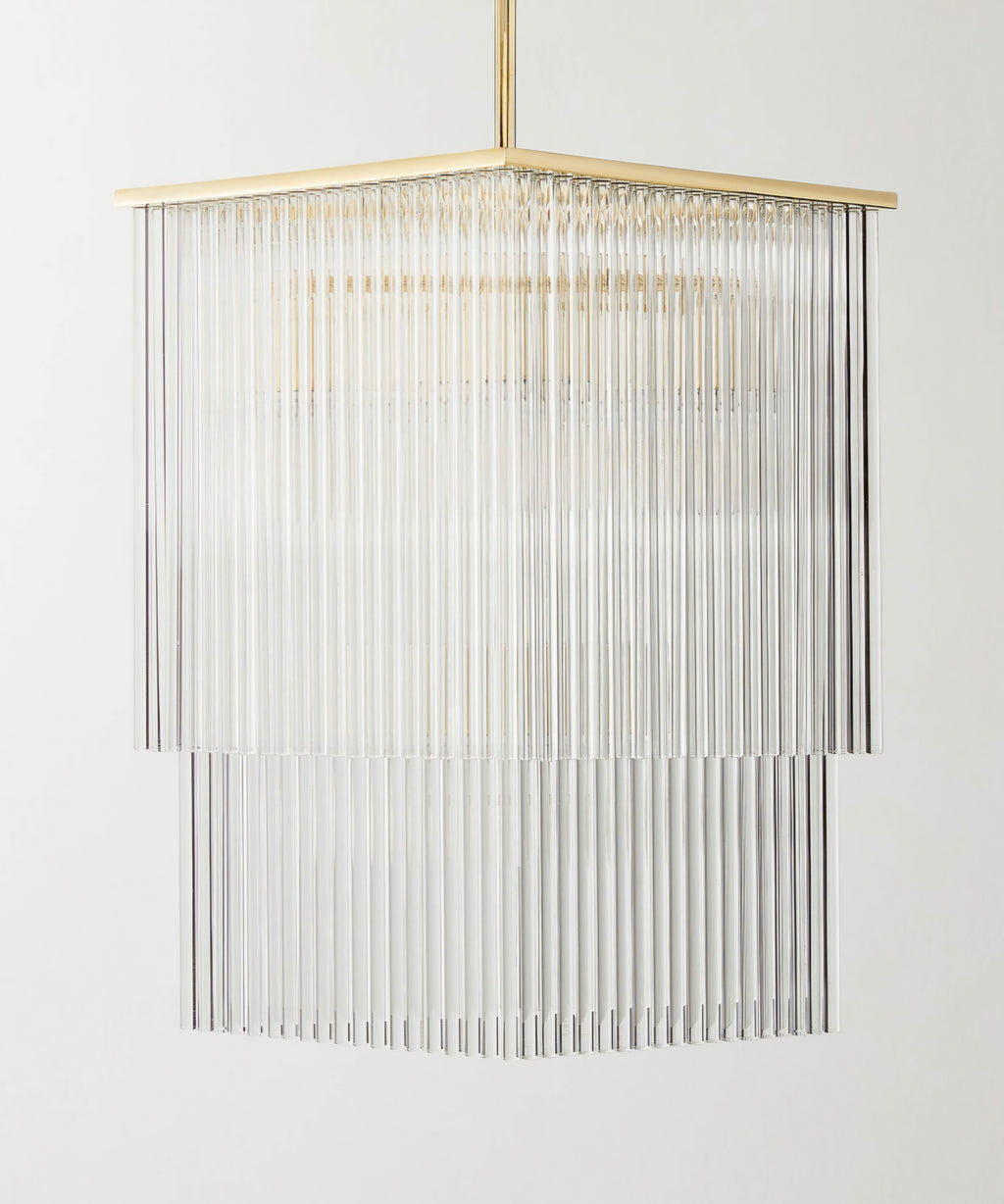 THE ONE × Stellar — 2-Tier Square Glass Pendant Light