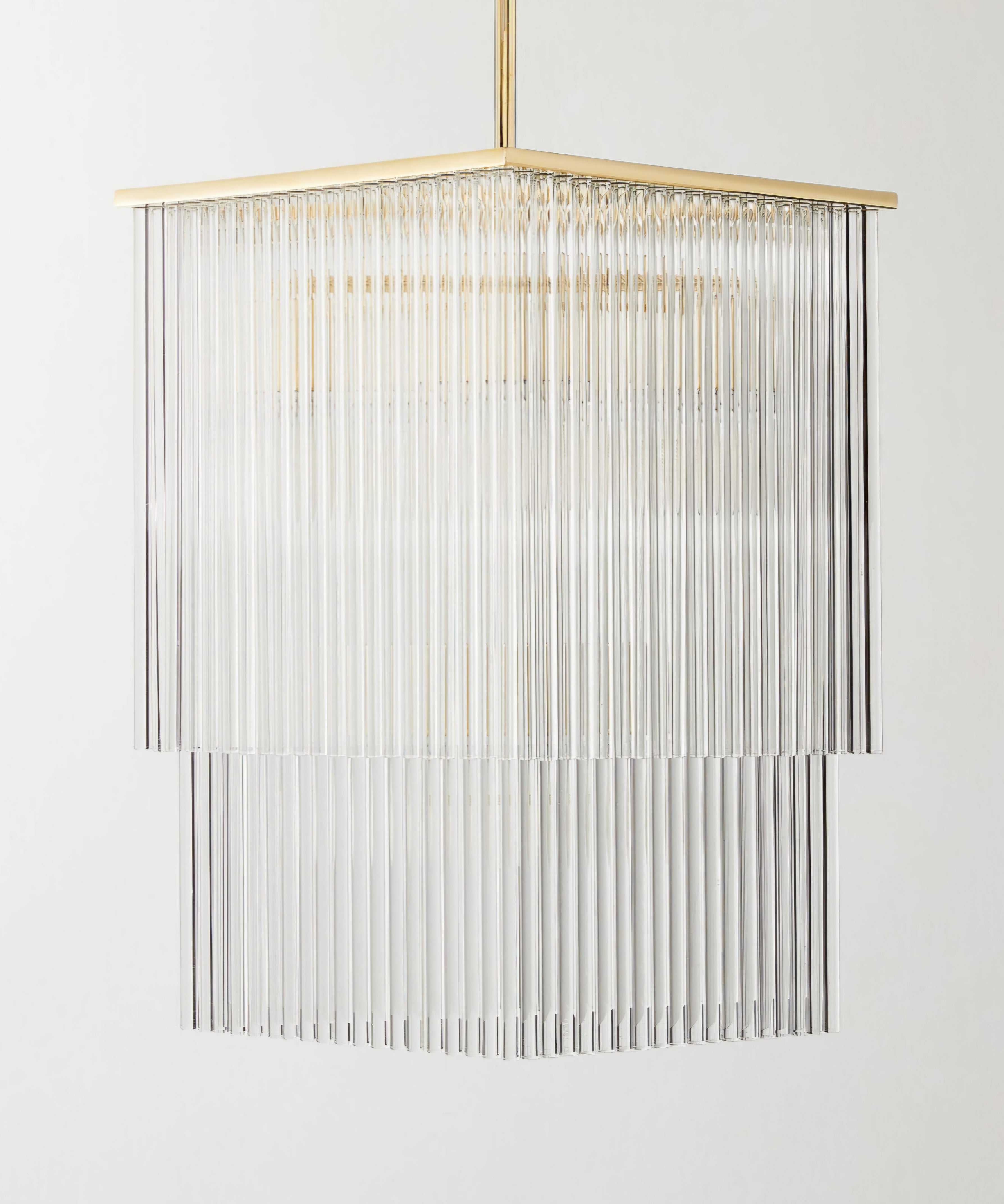 THE ONE × Stellar — 2-Tier Square Glass Pendant Light