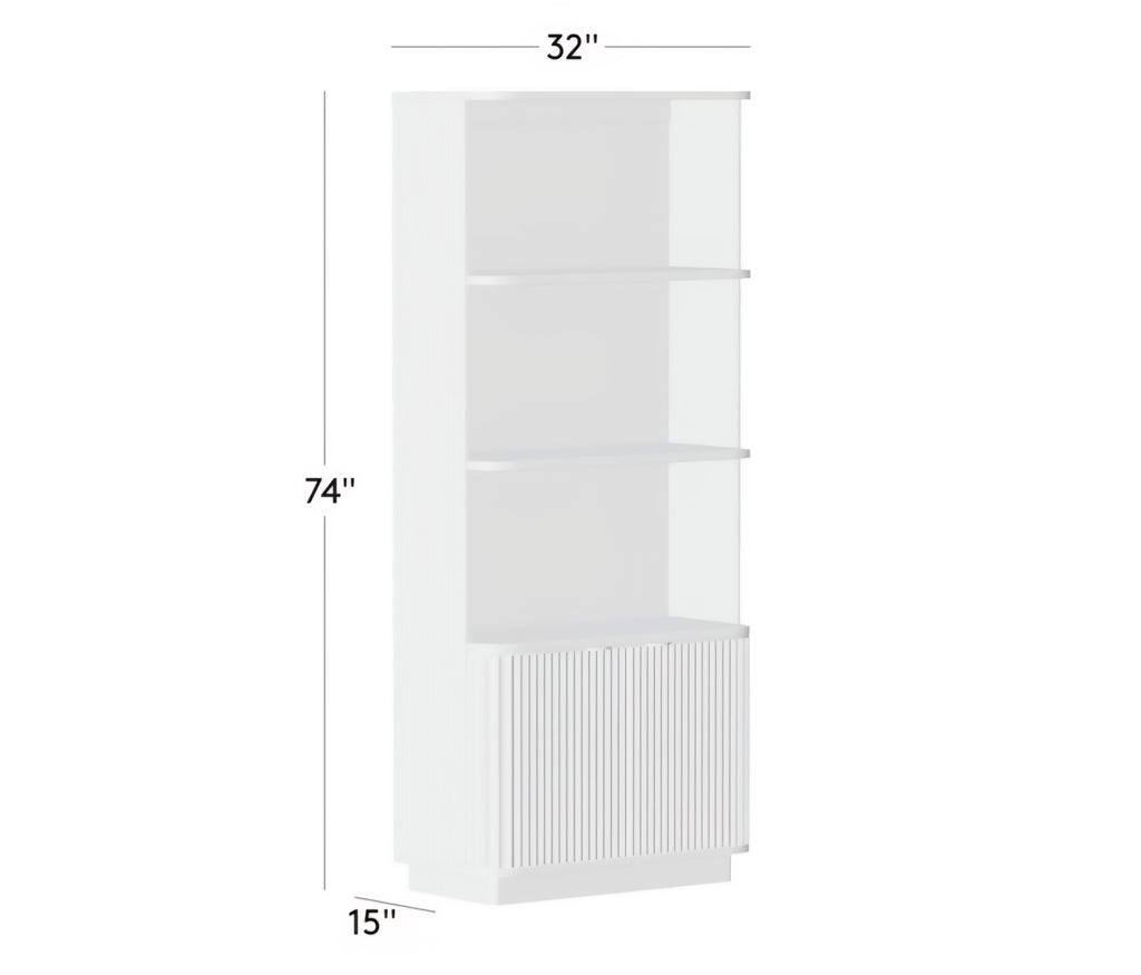 THE ONE × Davison — Fluted Oak Bookcase