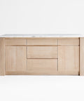 THE ONE × Terra — Marble Top Kitchen Island with Storage (78")