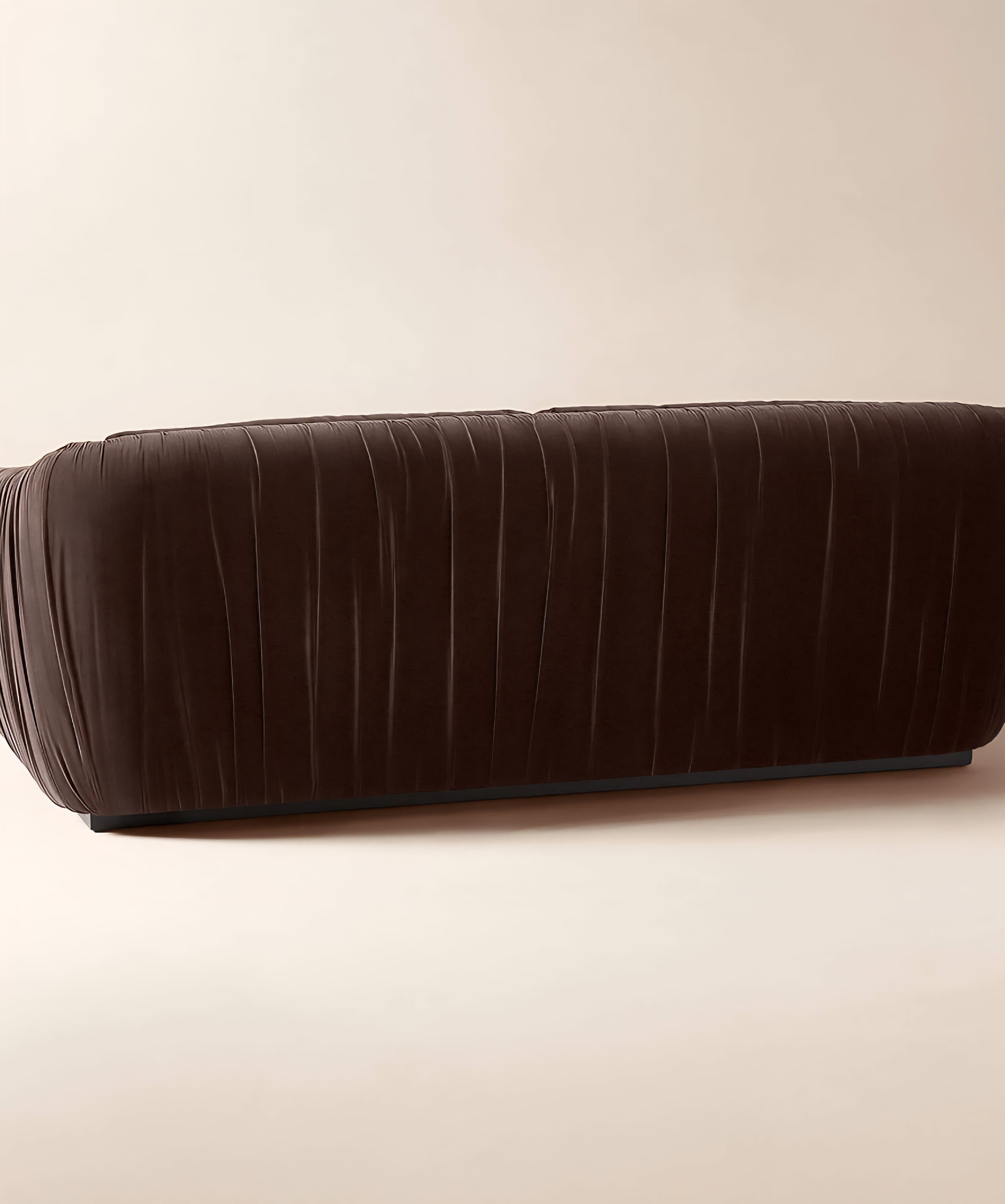 THE ONE × Ruched Velvet Sofa