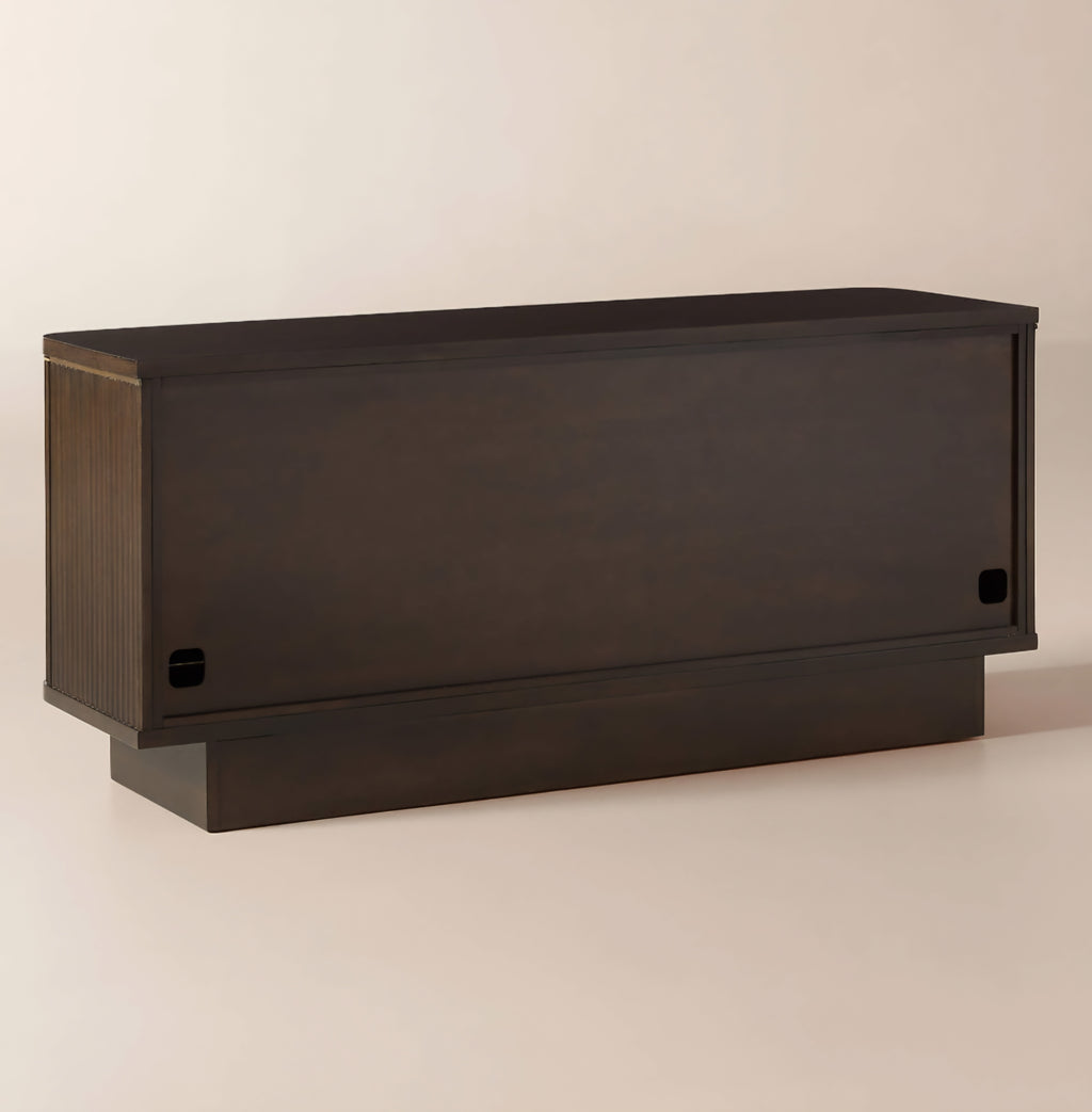 THE ONE × Davison — Fluted Dark Oak Media Console