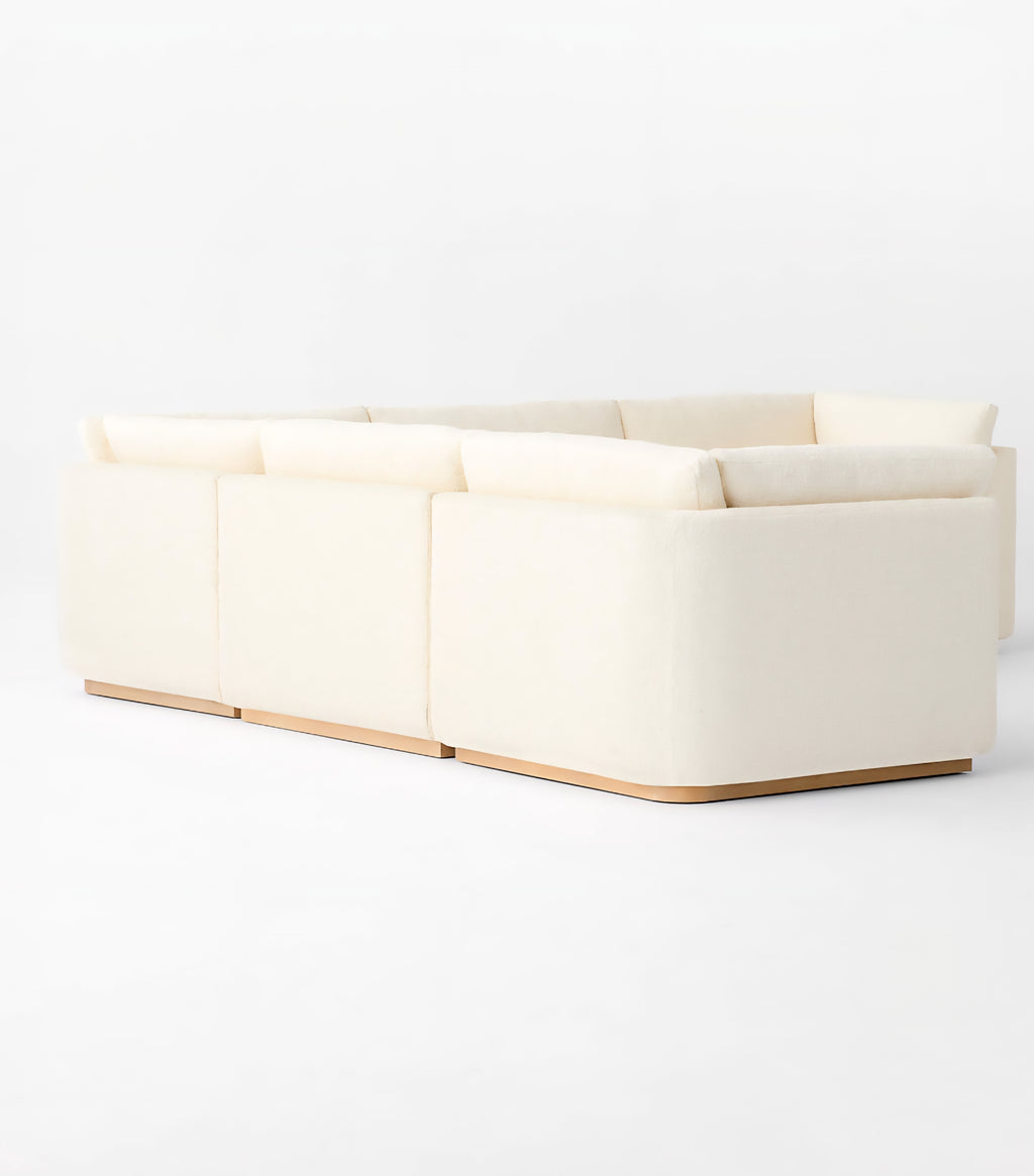 THE ONE × Stormo — Ivory Boucle Sectional Sofa